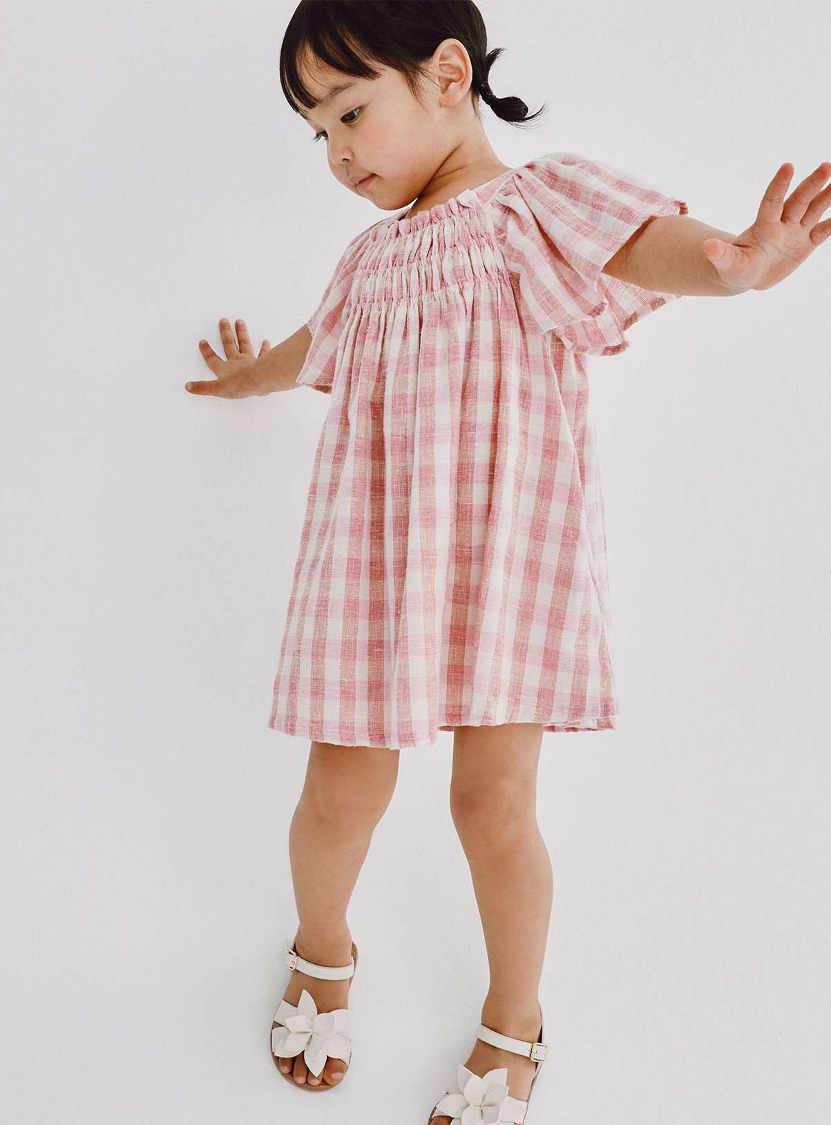 Pink Gingham Dress 5-6 years