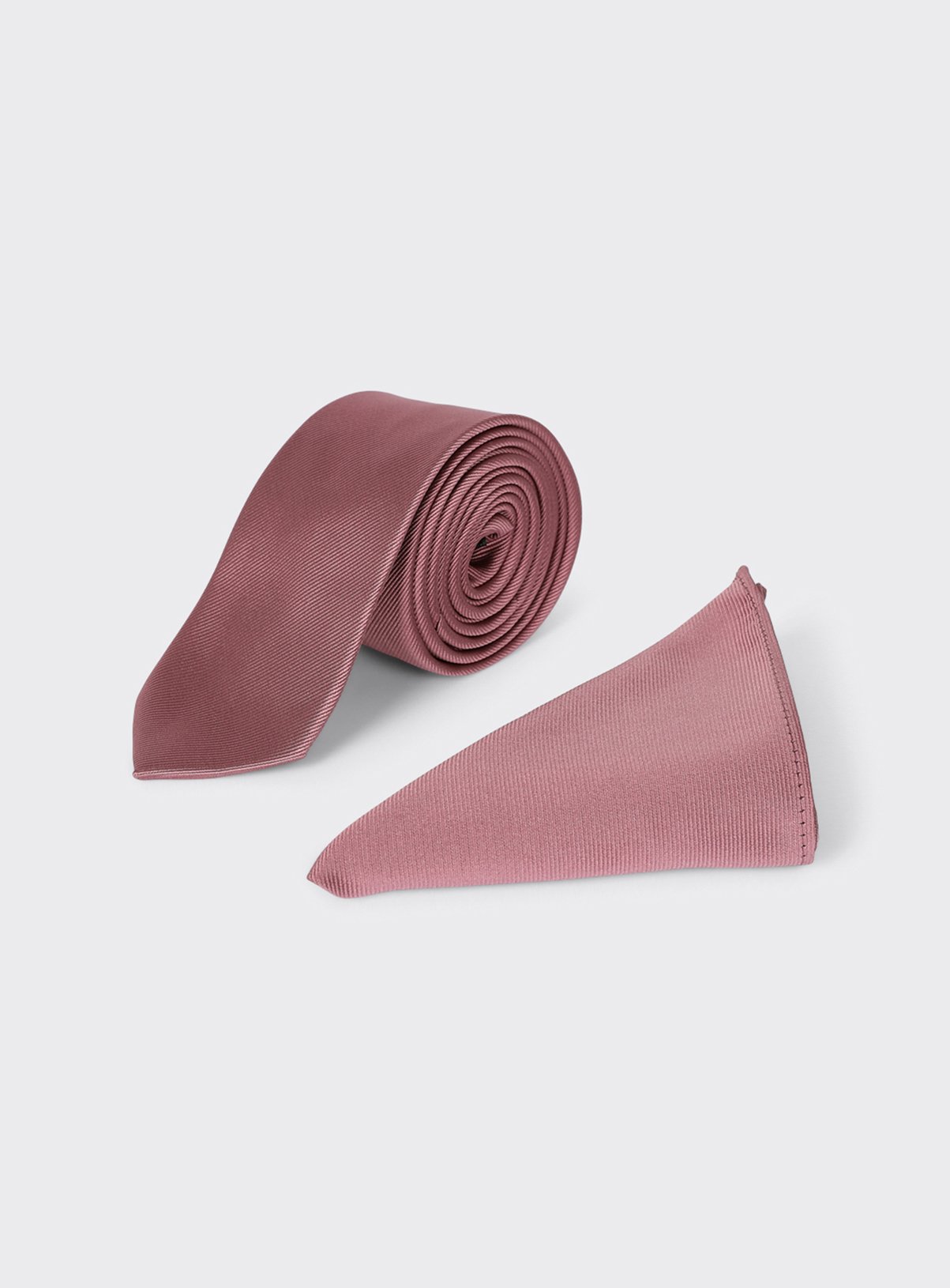 BURTON Rose Pink Slim Tie And Pocket Square Set One Size