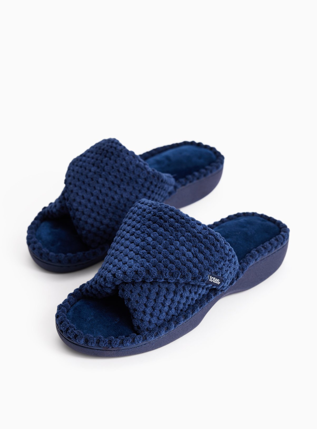 Navy Popcorn Cupsole Slippers 