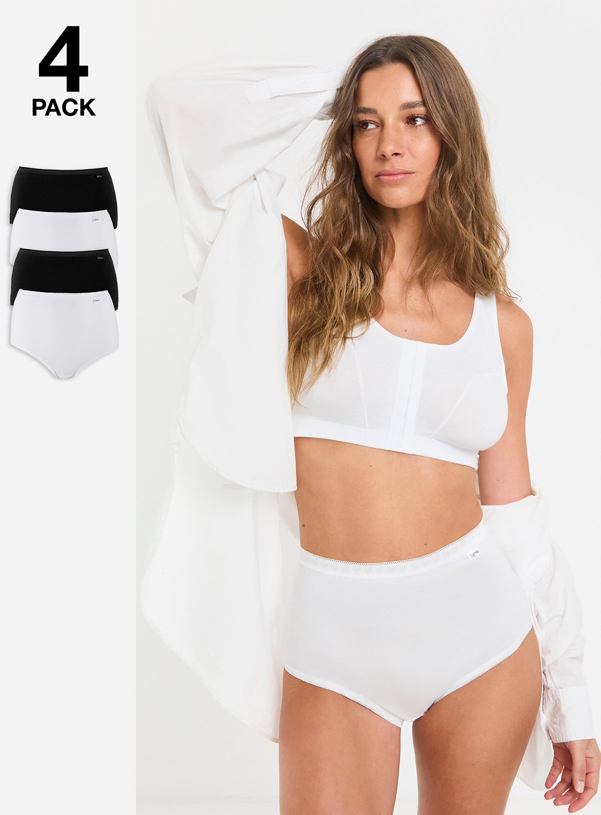 SIMPLY BE 4 Pack Slimma Full Briefs 