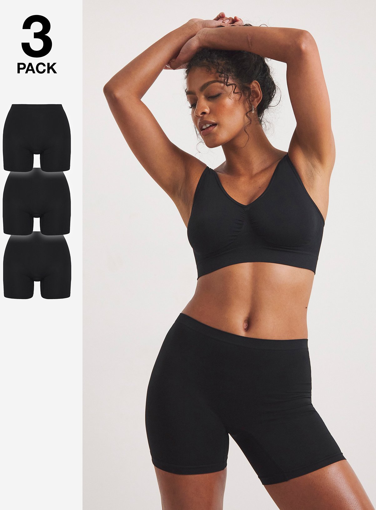 SIMPLY BE 3 Pack Comfort Shorts