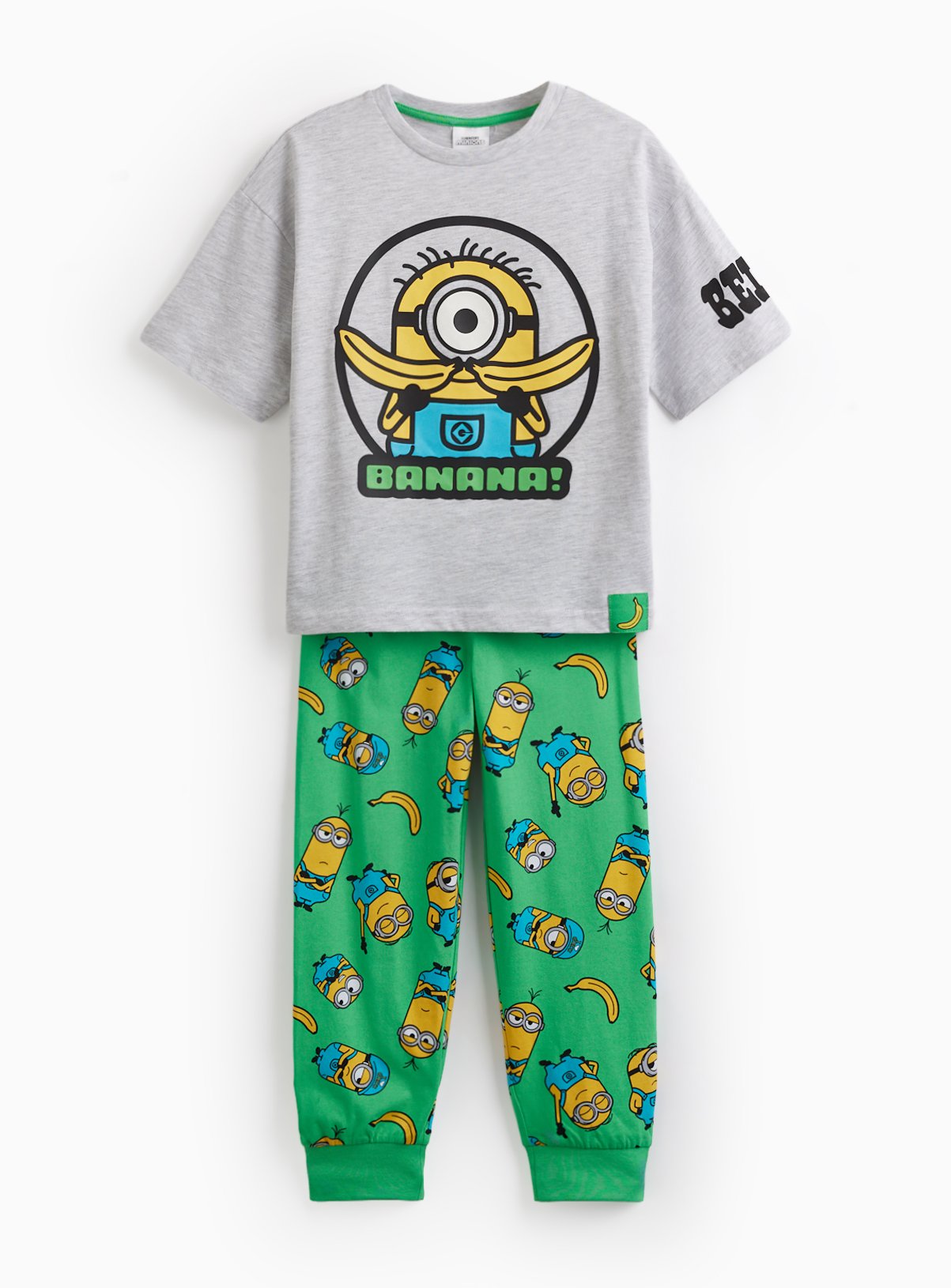 Grey Minion Print Pyjamas 9-10 years