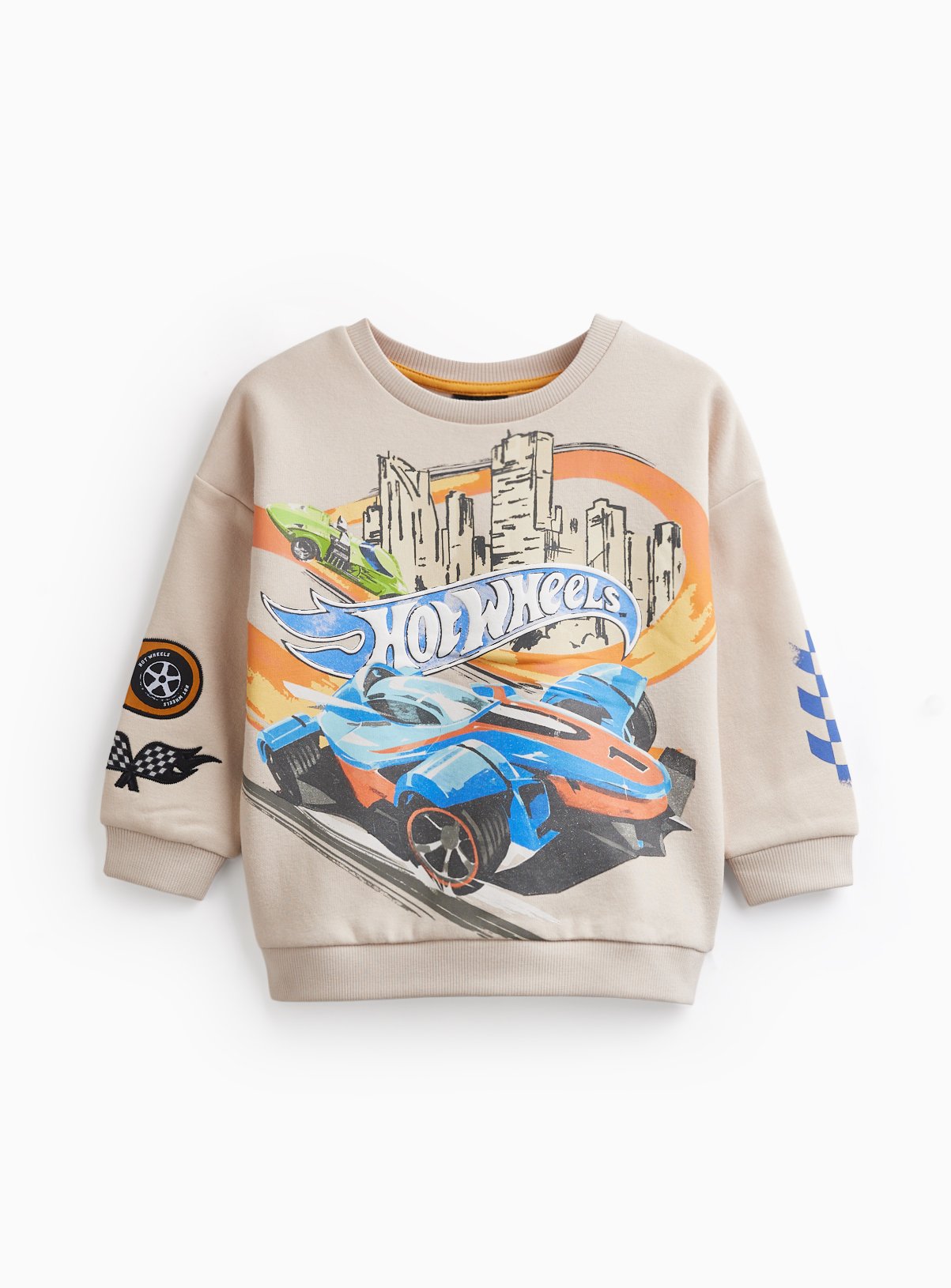 Cream Hot Wheels Graphic Sweatshirt
