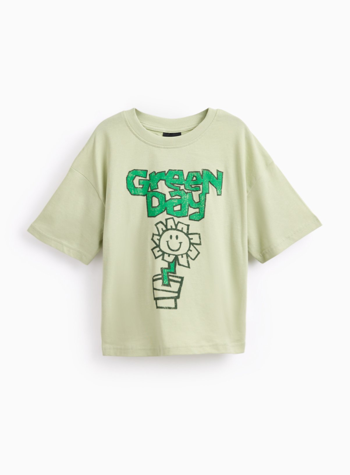 Green Green Day Band Graphic T-Shirt