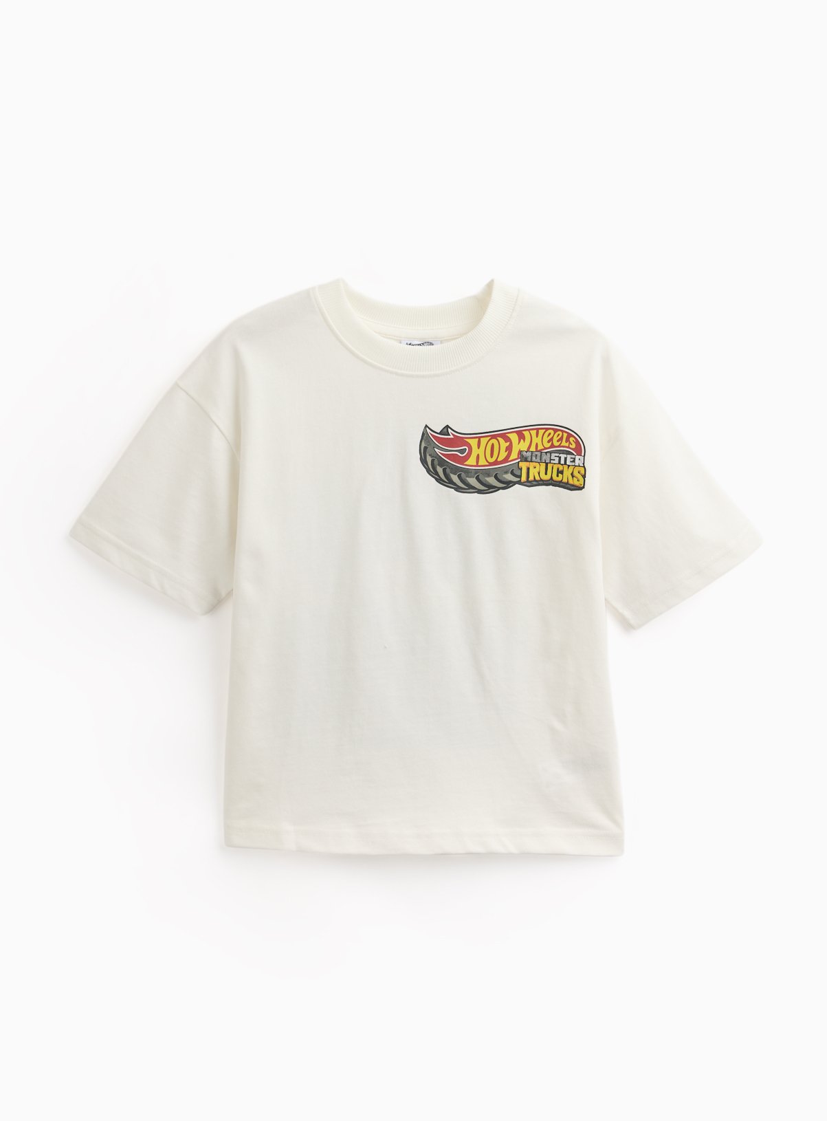 White Hot Wheels Graphic T-Shirt 