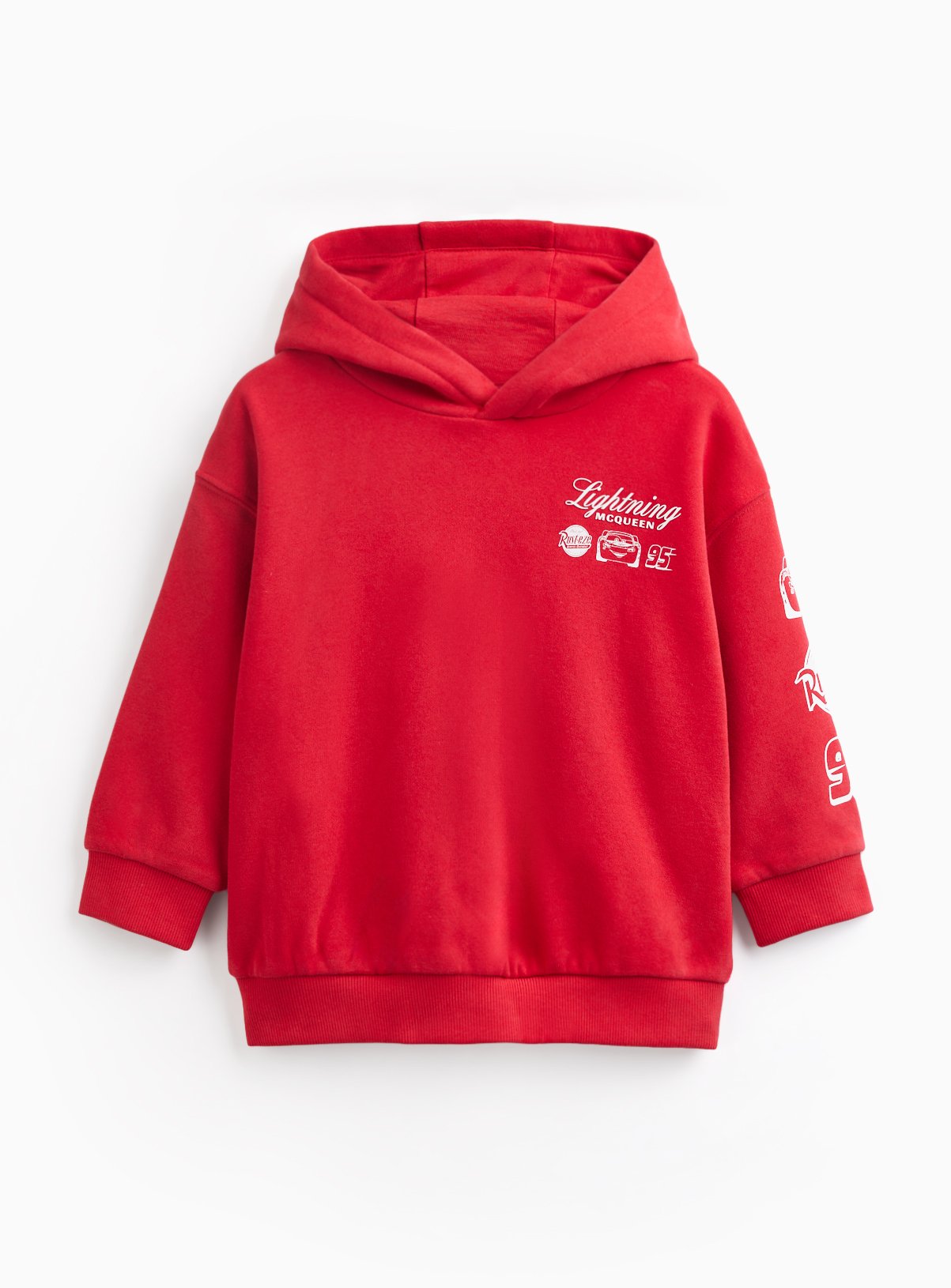 Disney Cars Lightning McQueen Red Hooded Sweatshirt 