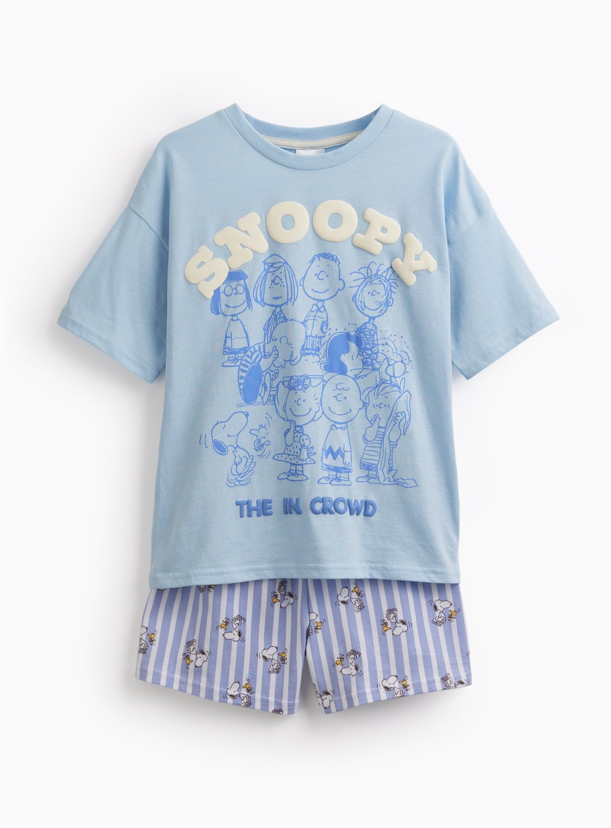 Blue Snoopy Shortie Pyjamas