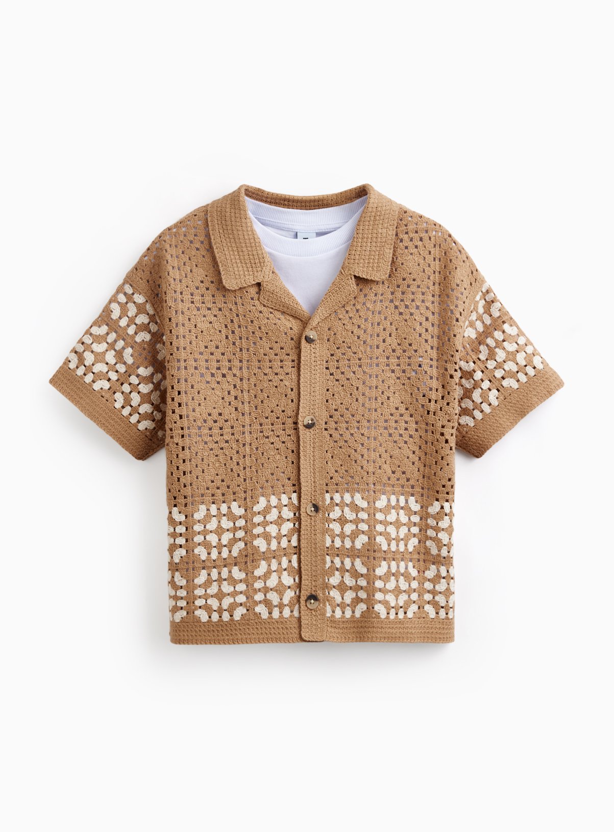 Knitted Crochet Shirt & T-Shirt 2 Pack