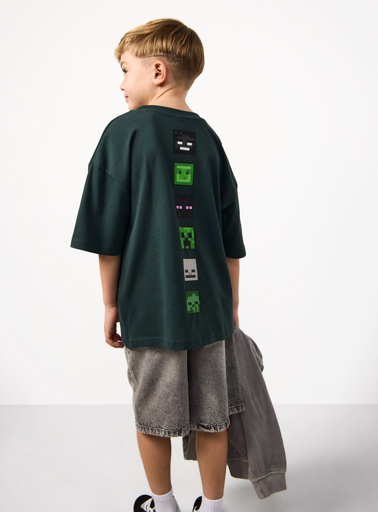 Green Minecraft Graphic T-Shirt 13 years