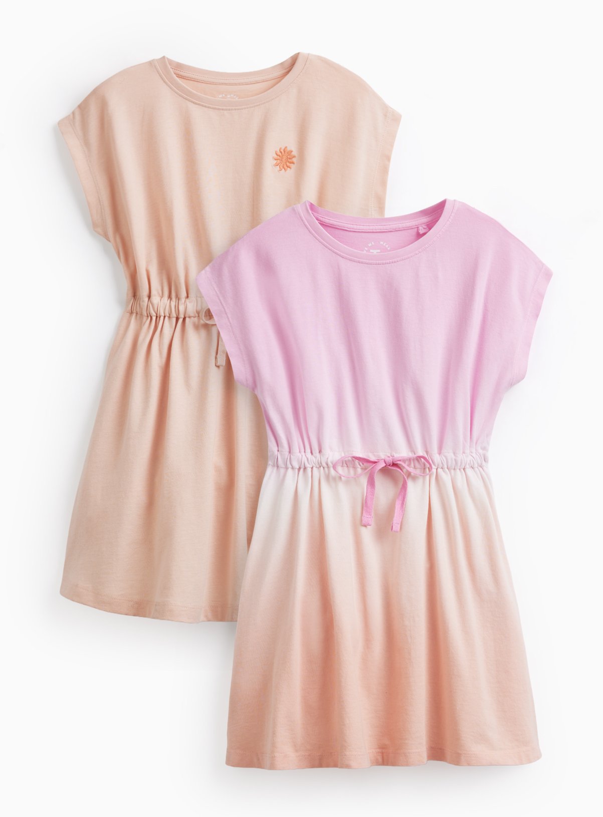 Tie Waist Jersey Dresses 2 Pack