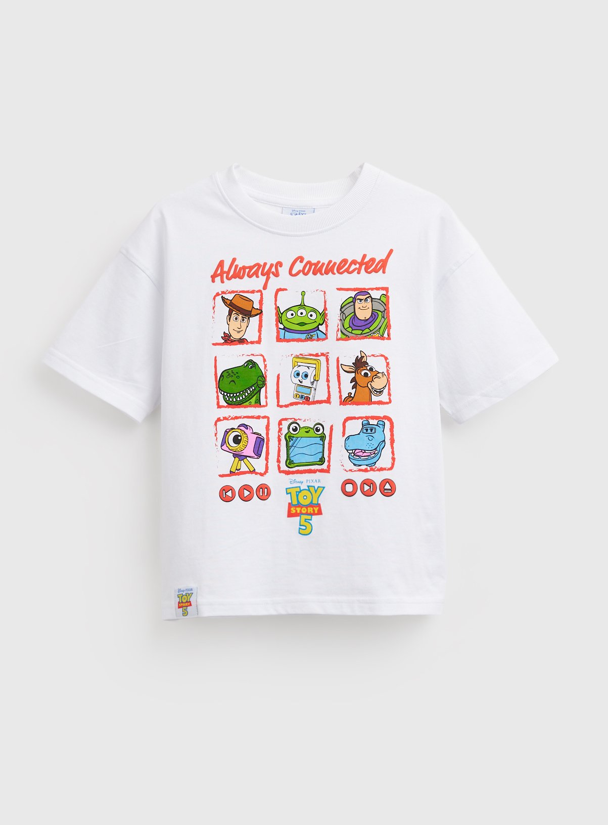 White Toy Story Graphic T-Shirt