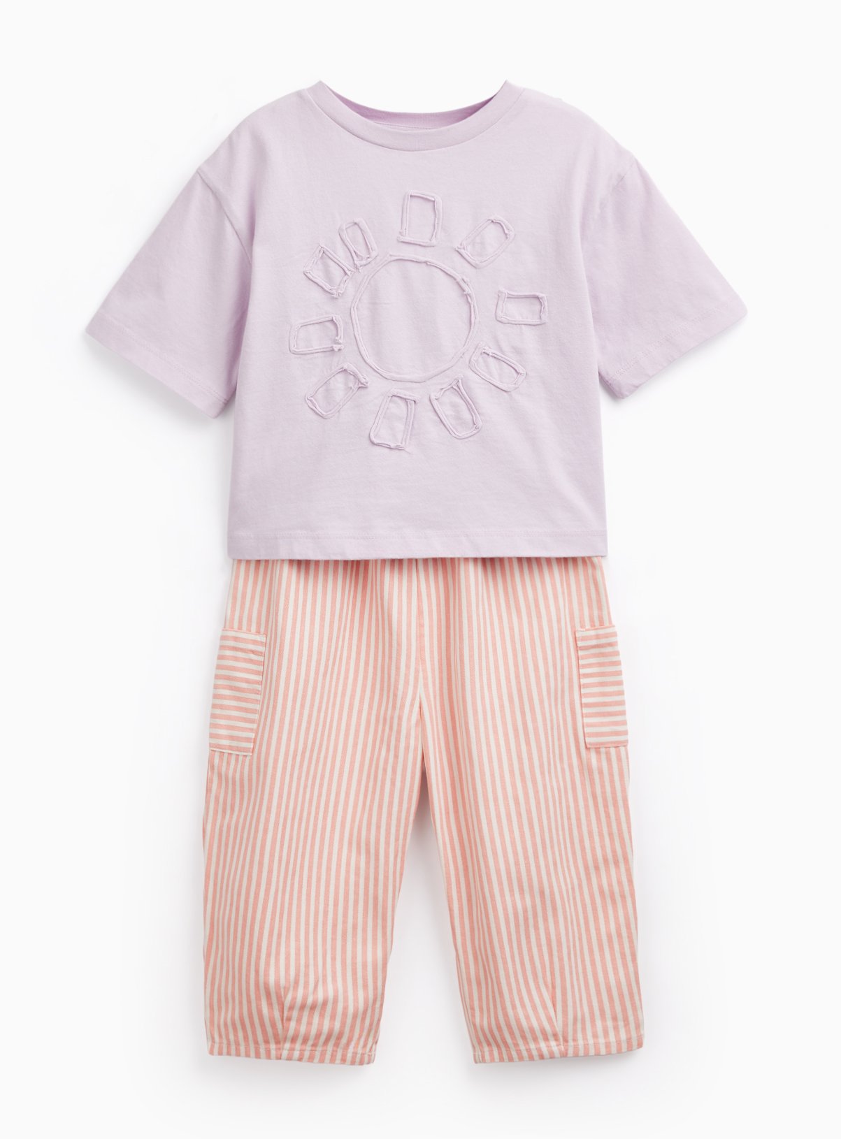 Applique Detail Top & Trousers Set 