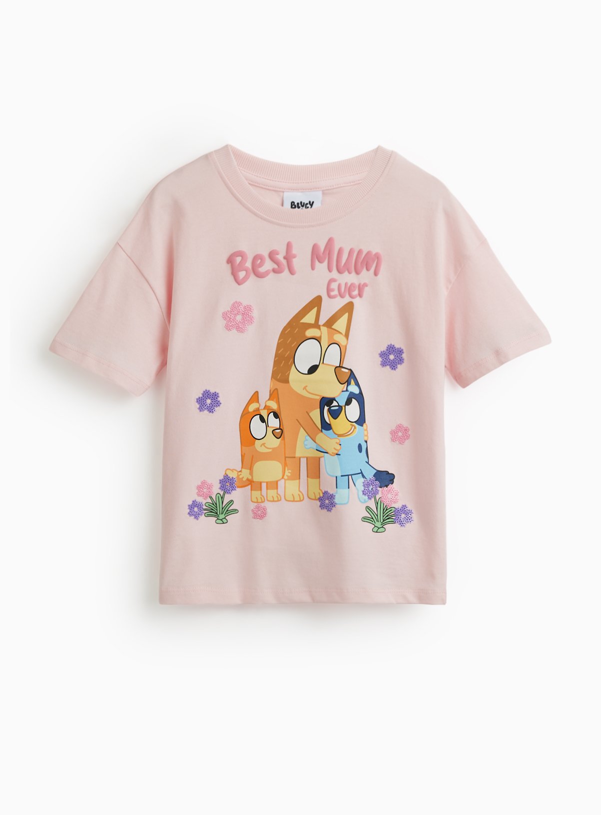 Pink Mother's Day Bluey Graphic T-Shirt 6-7 years