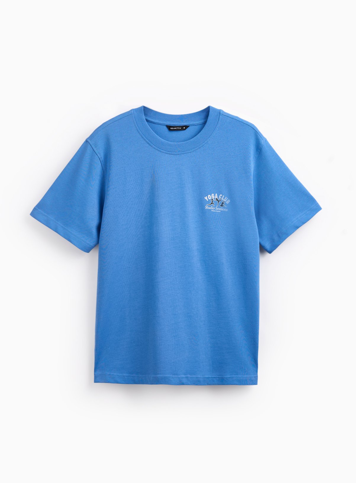 REAKTIV Blue Yoga Slogan Oversized Tee 