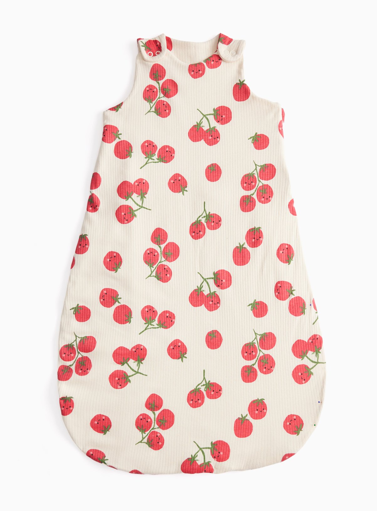 White Tomato Print 1.5 Tog Sleeping Bag 