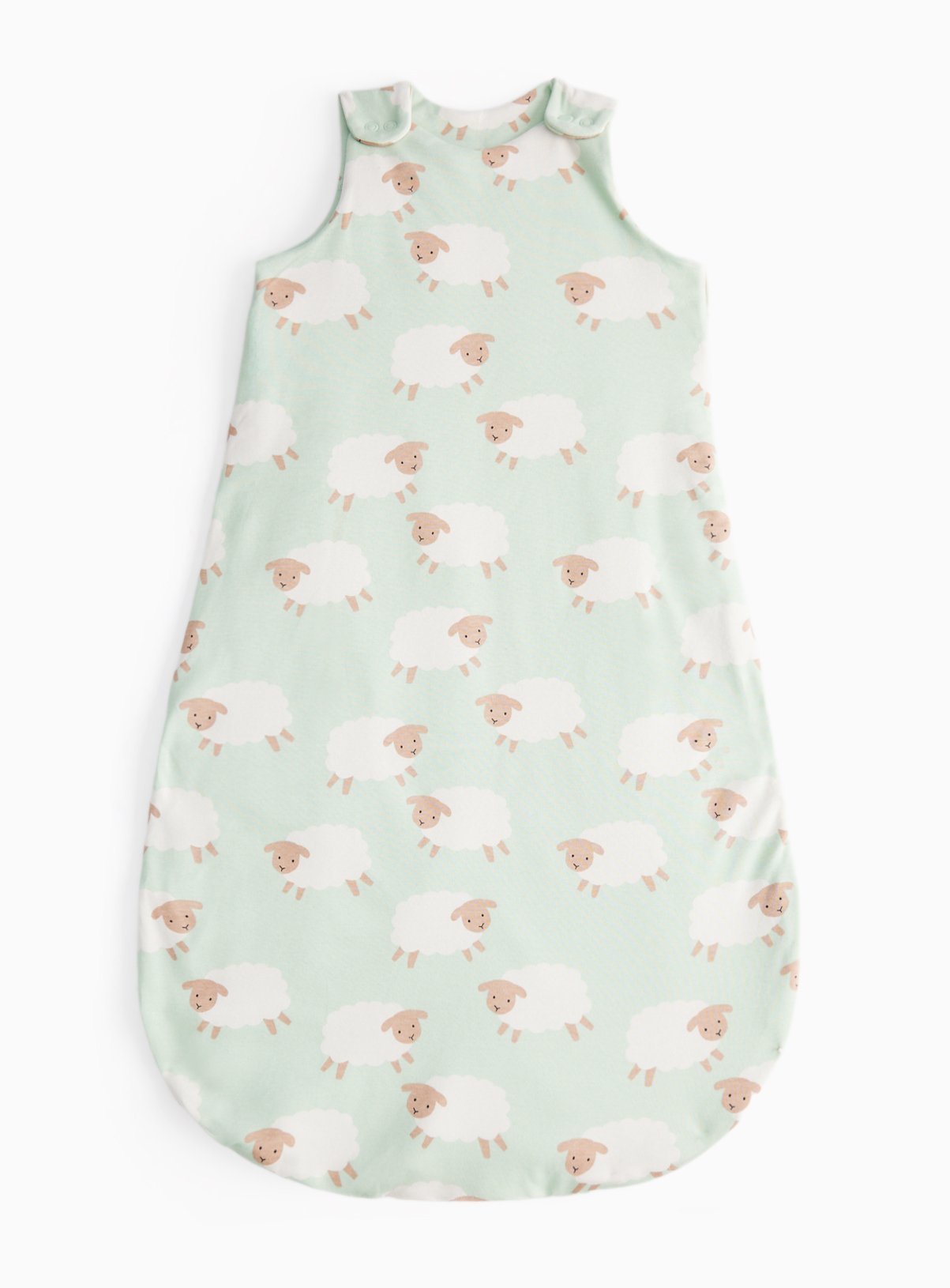 Green Sheep Print 0.5 Tog Sleeping Bag