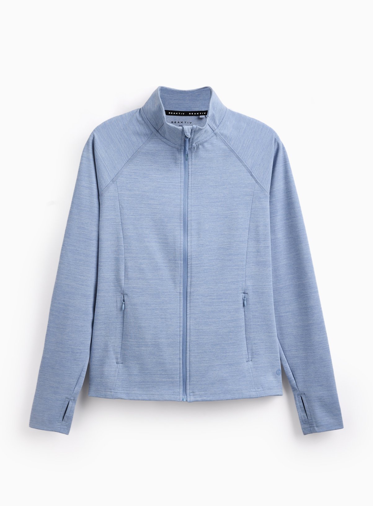 REAKTIV Blue Training Slim Fit Zip Through Jacket 