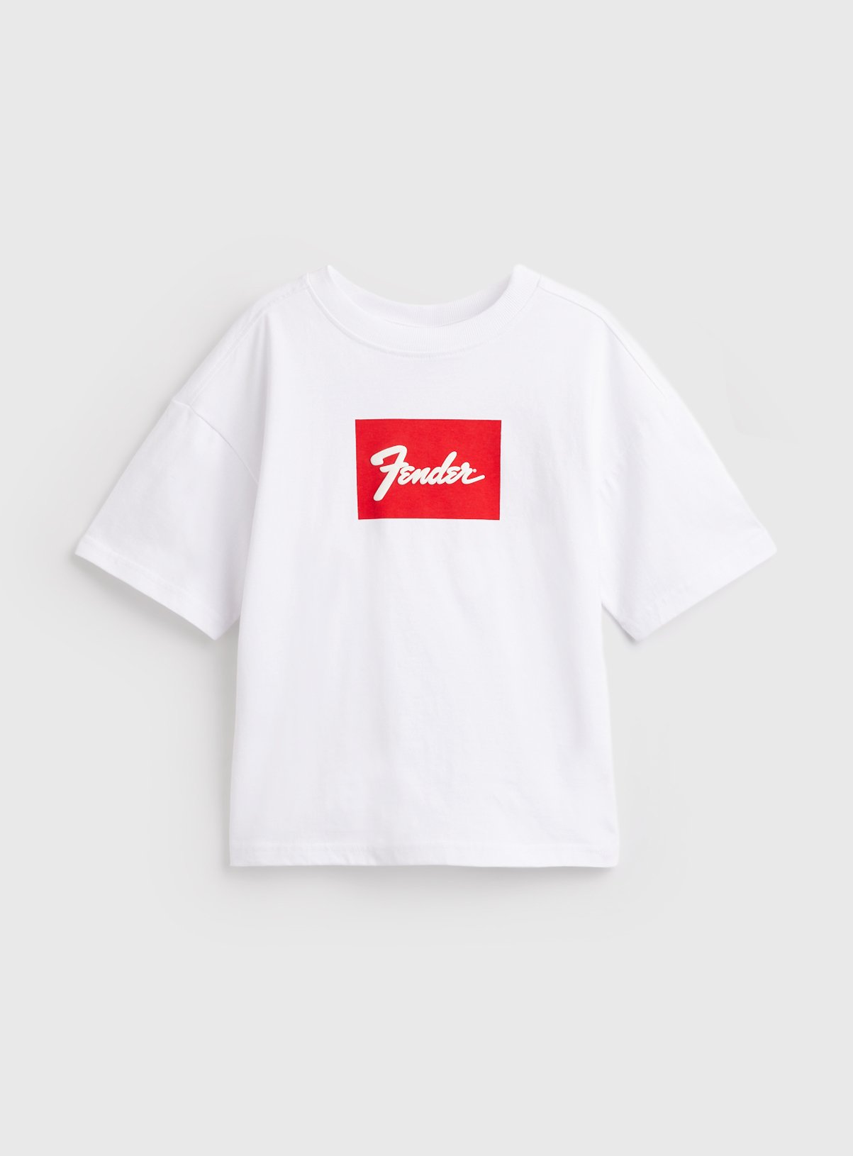 White Fender Graphic T-Shirt 12 years