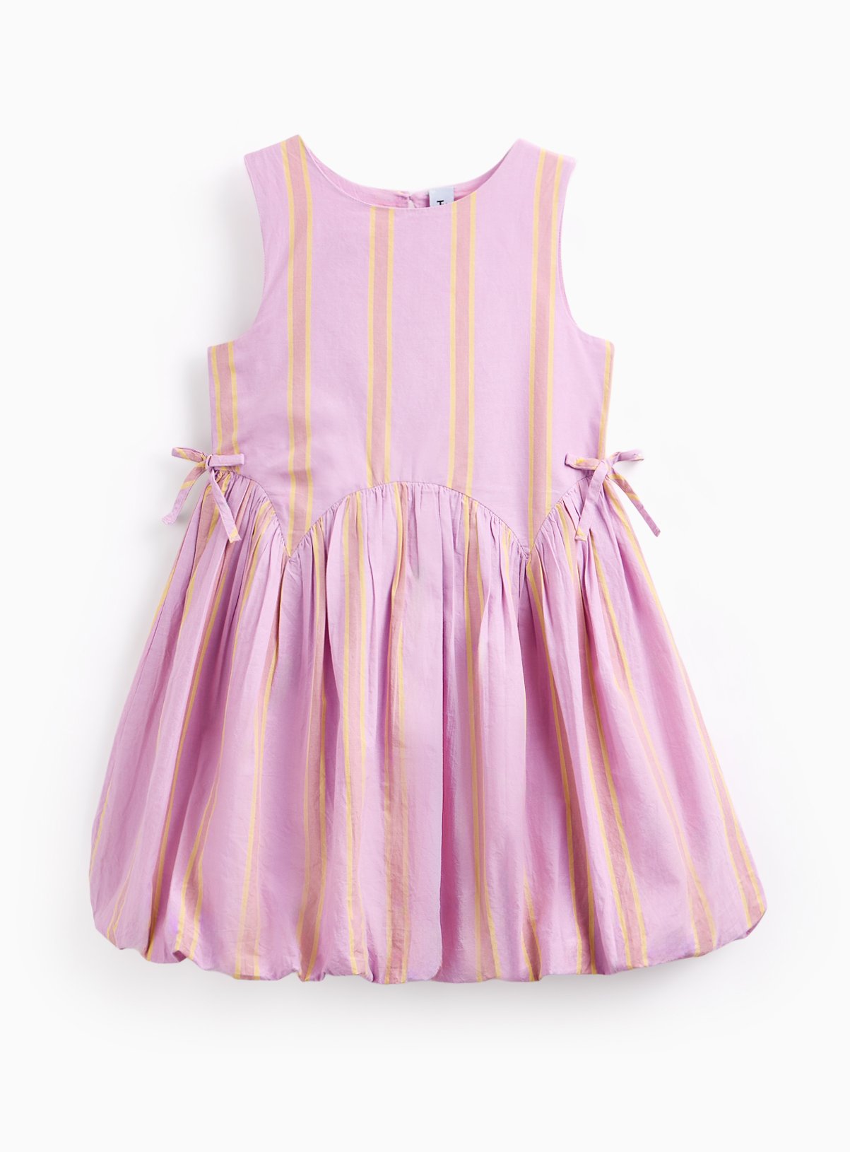 Pink Stripe Woven Sleeveless Dress 10 years