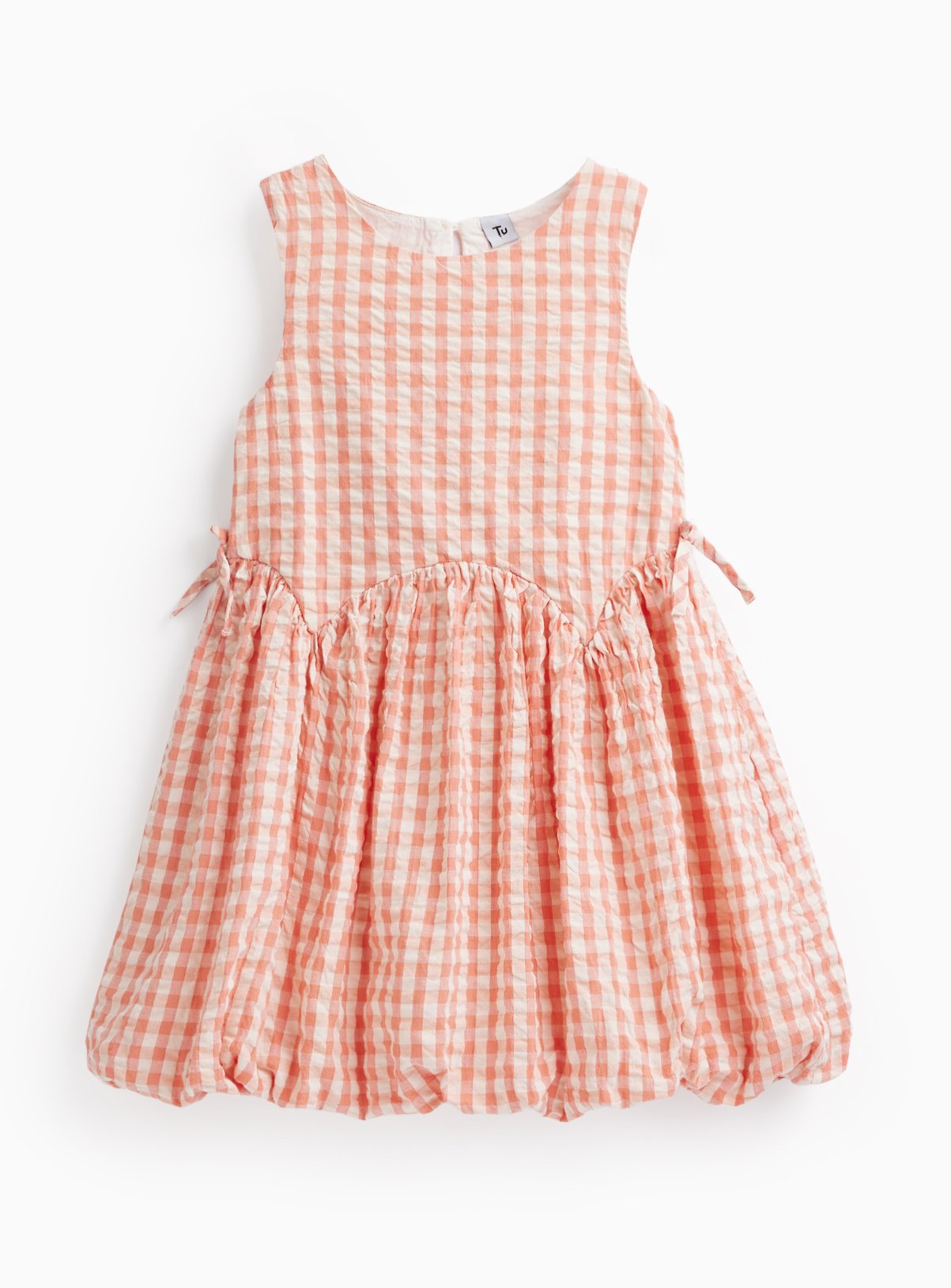 Pink Gingham Sleeveless Dress 7 years