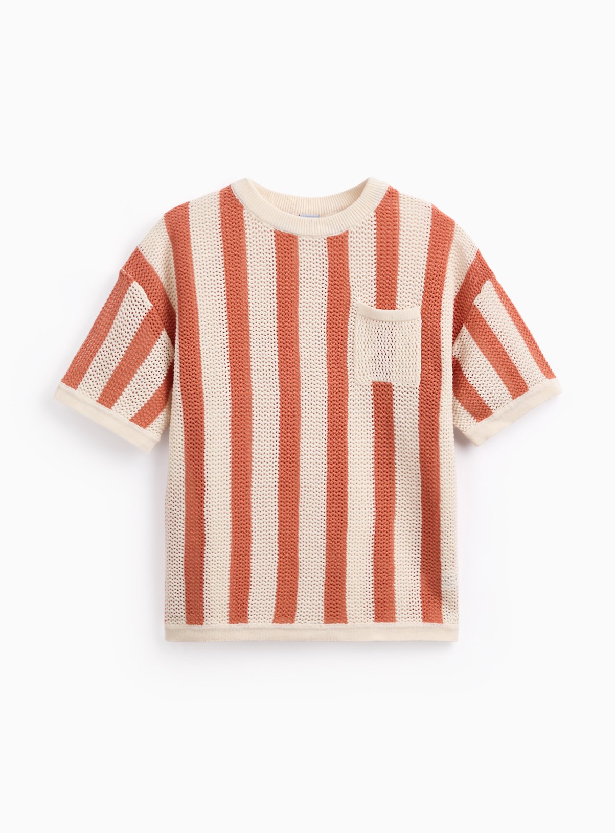Stripe Knitted T-Shirt 