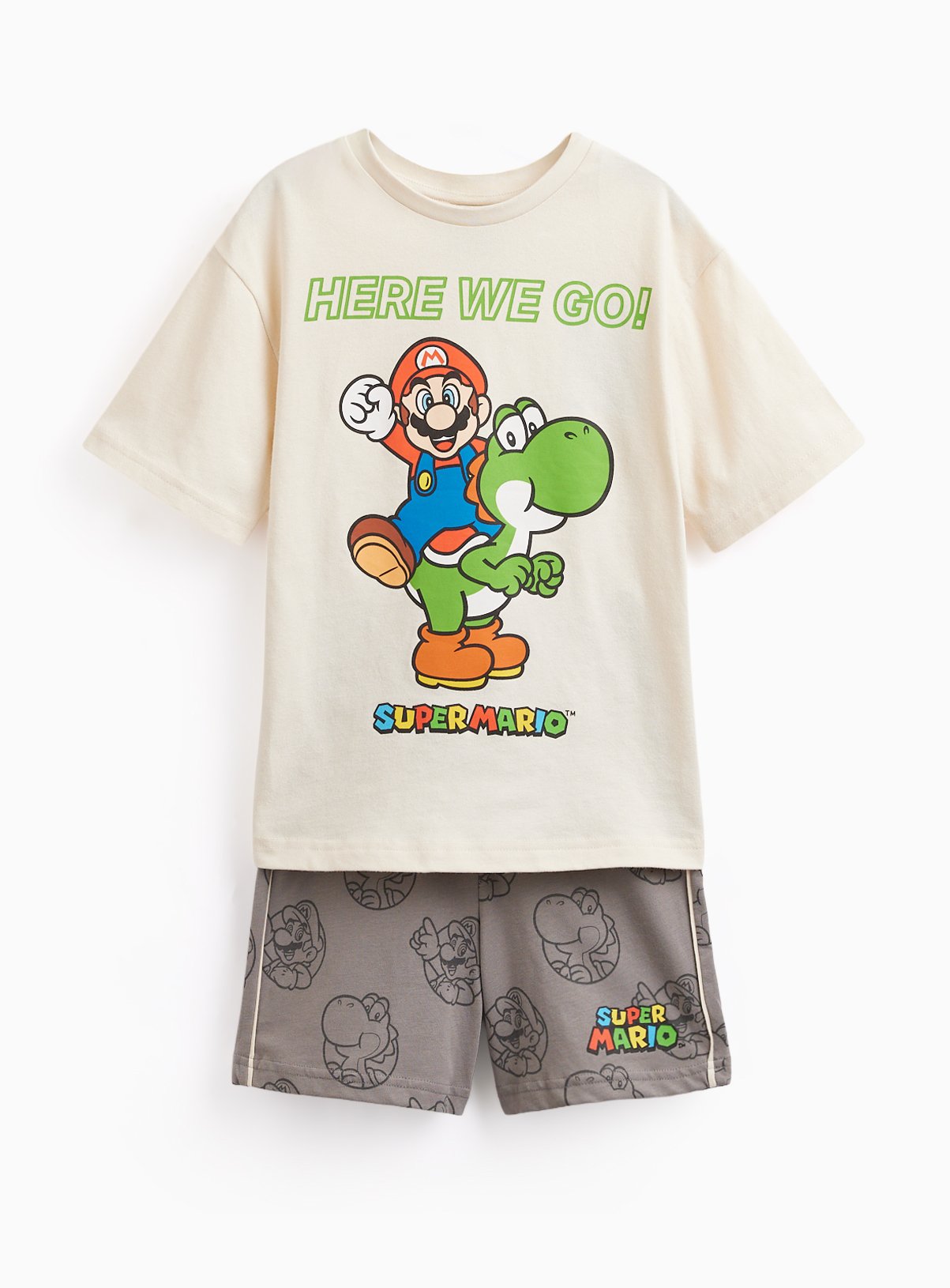 Super Mario & Yoshi Print Shortie Pyjamas