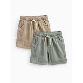 Aqua & Stone Twill Shorts 2 Pack