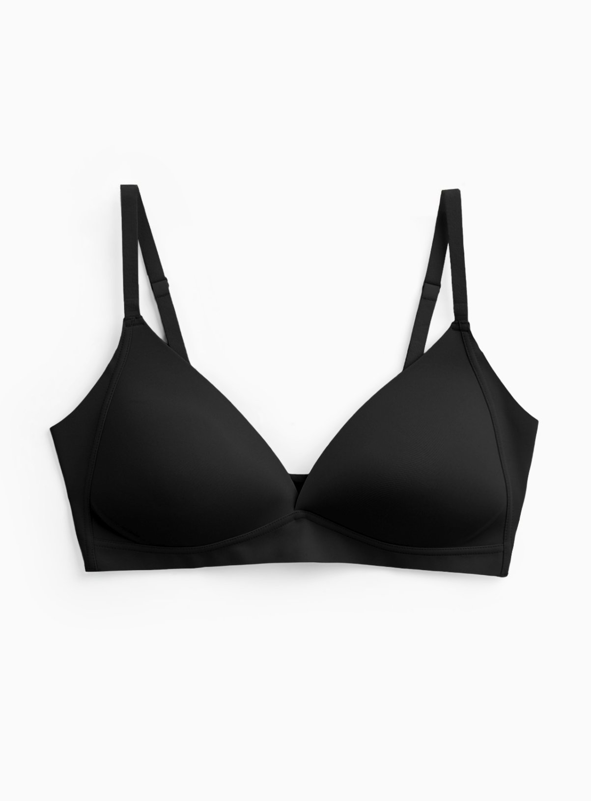 Black Triangle Shape Smoothform™ Non-Wired Padded Plunge Bra