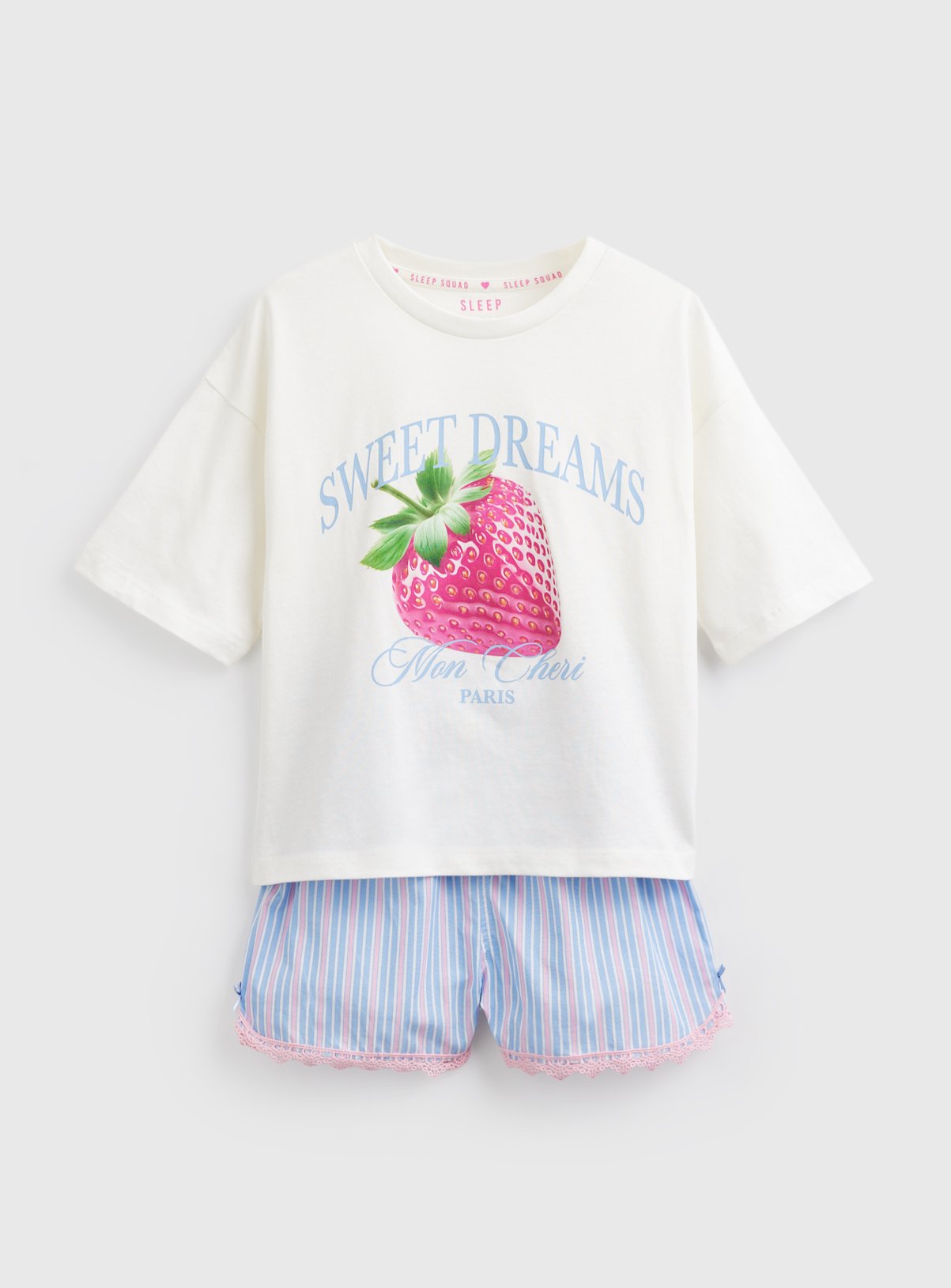 Strawberry Sweet Dreams Shortie Pyjamas