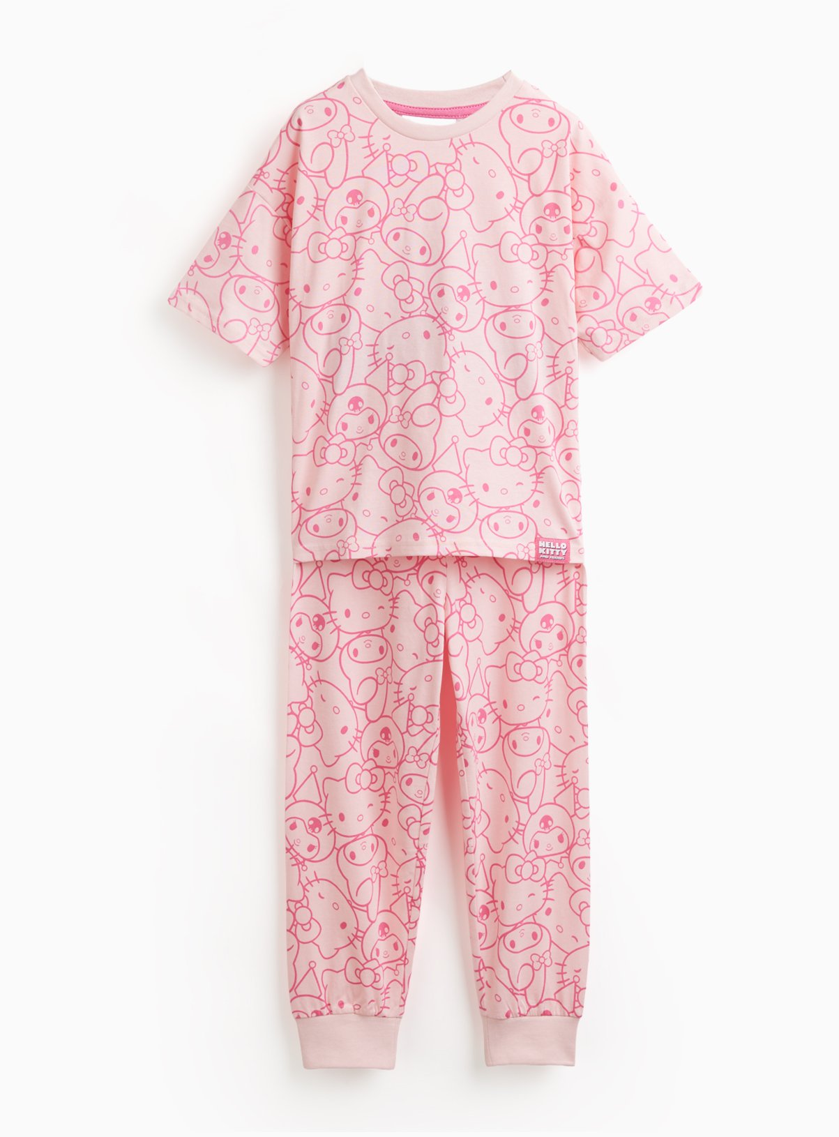 Pink Hello Kitty Print Pyjamas 