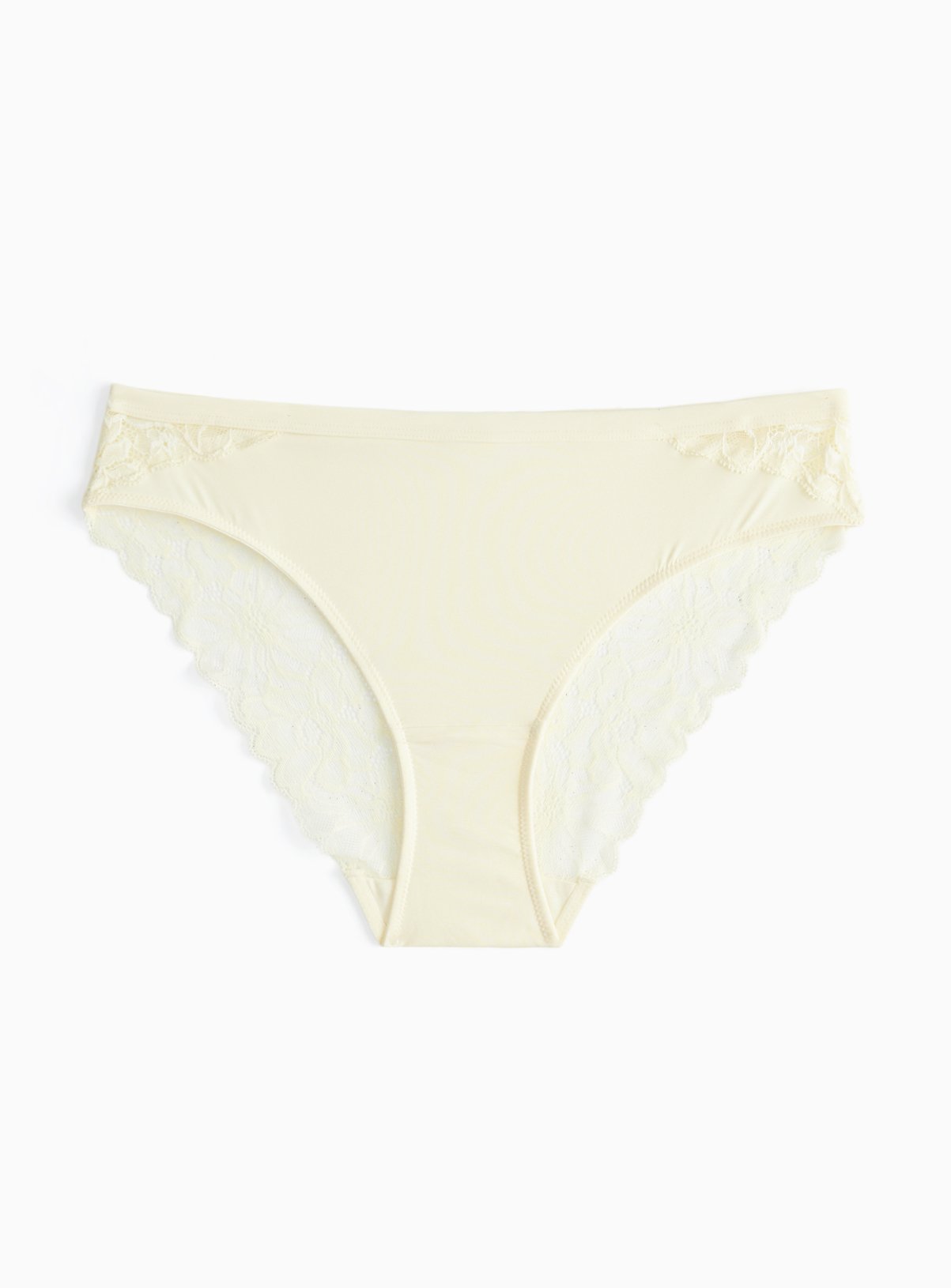 Yellow Brazilian Fleur Lace Knickers 