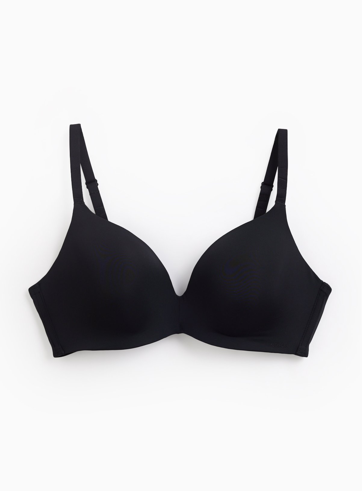 Flexform™ Black Padded Plunge Bra XXL