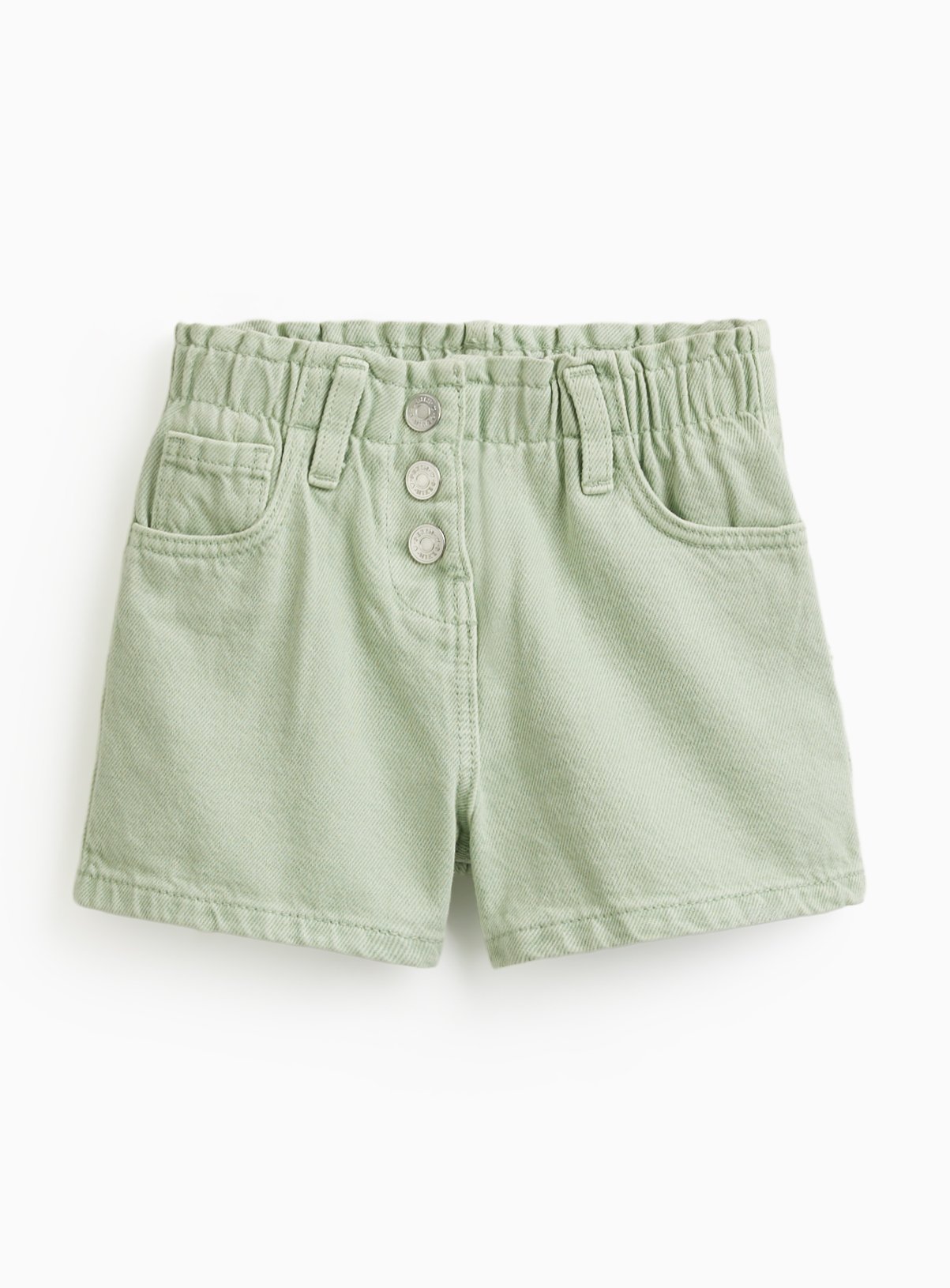 Mint Denim Paperbag Shorts 