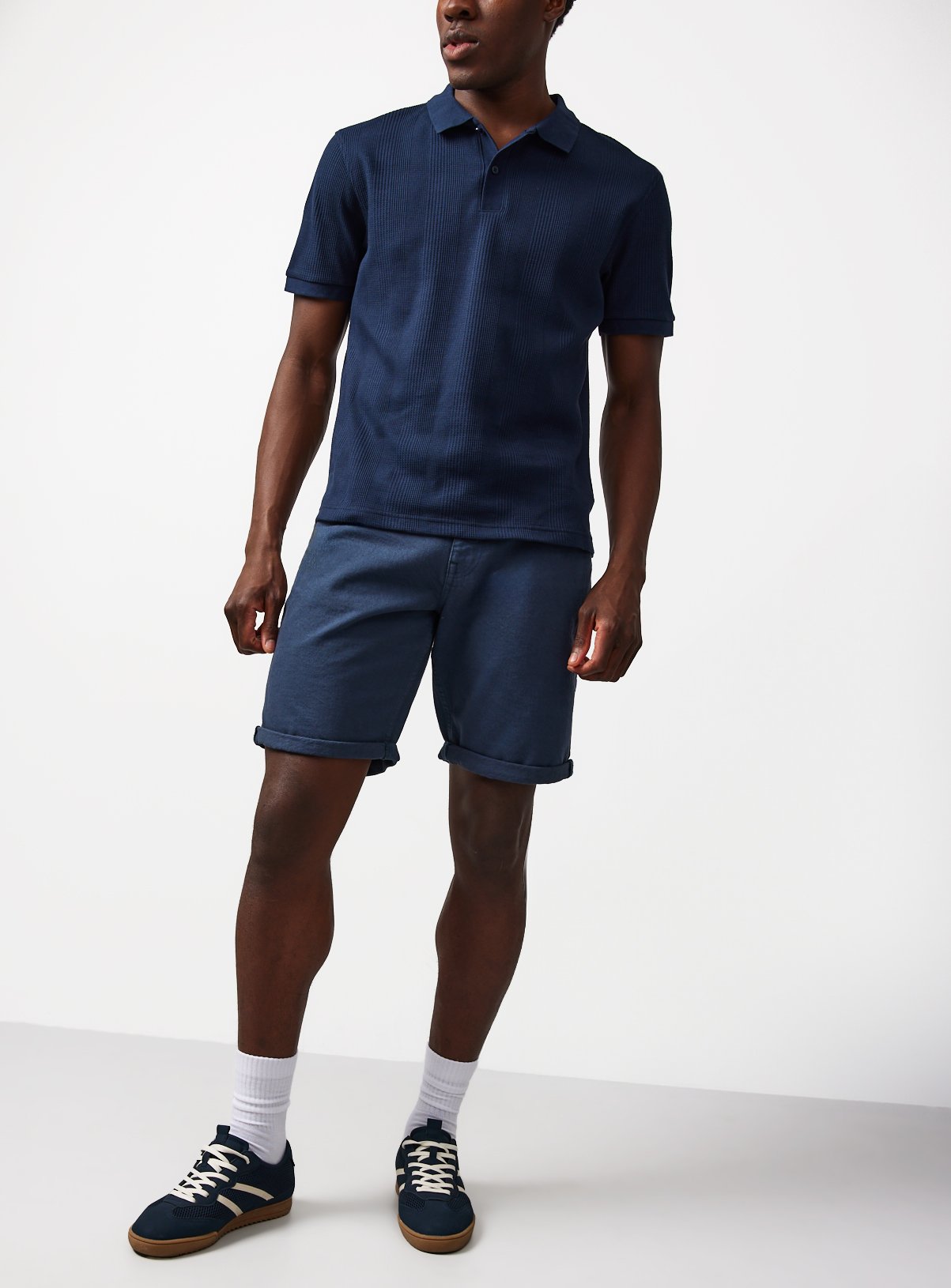 Blue Garment Dye Shorts 34
