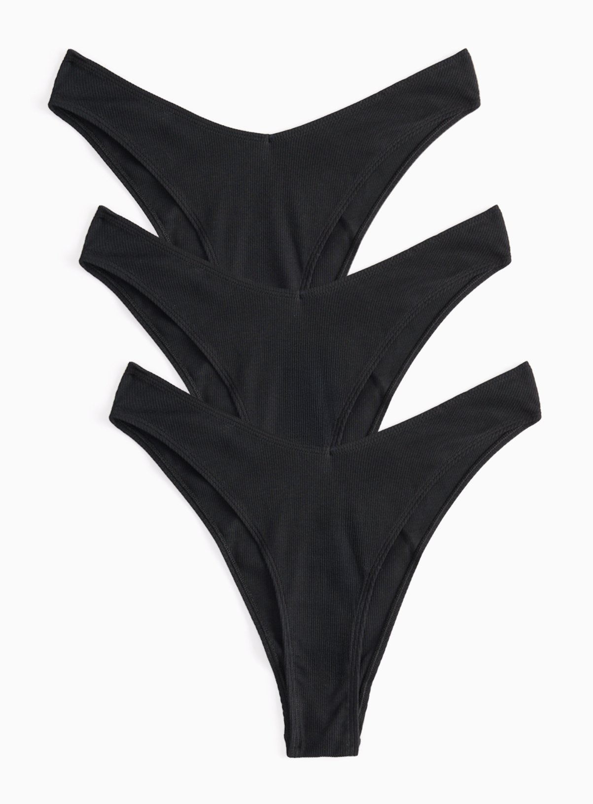 3 Pack Black Miami Knickers