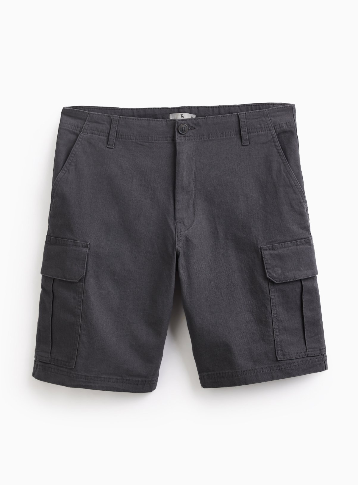 Cream Pull On Cotton Shorts