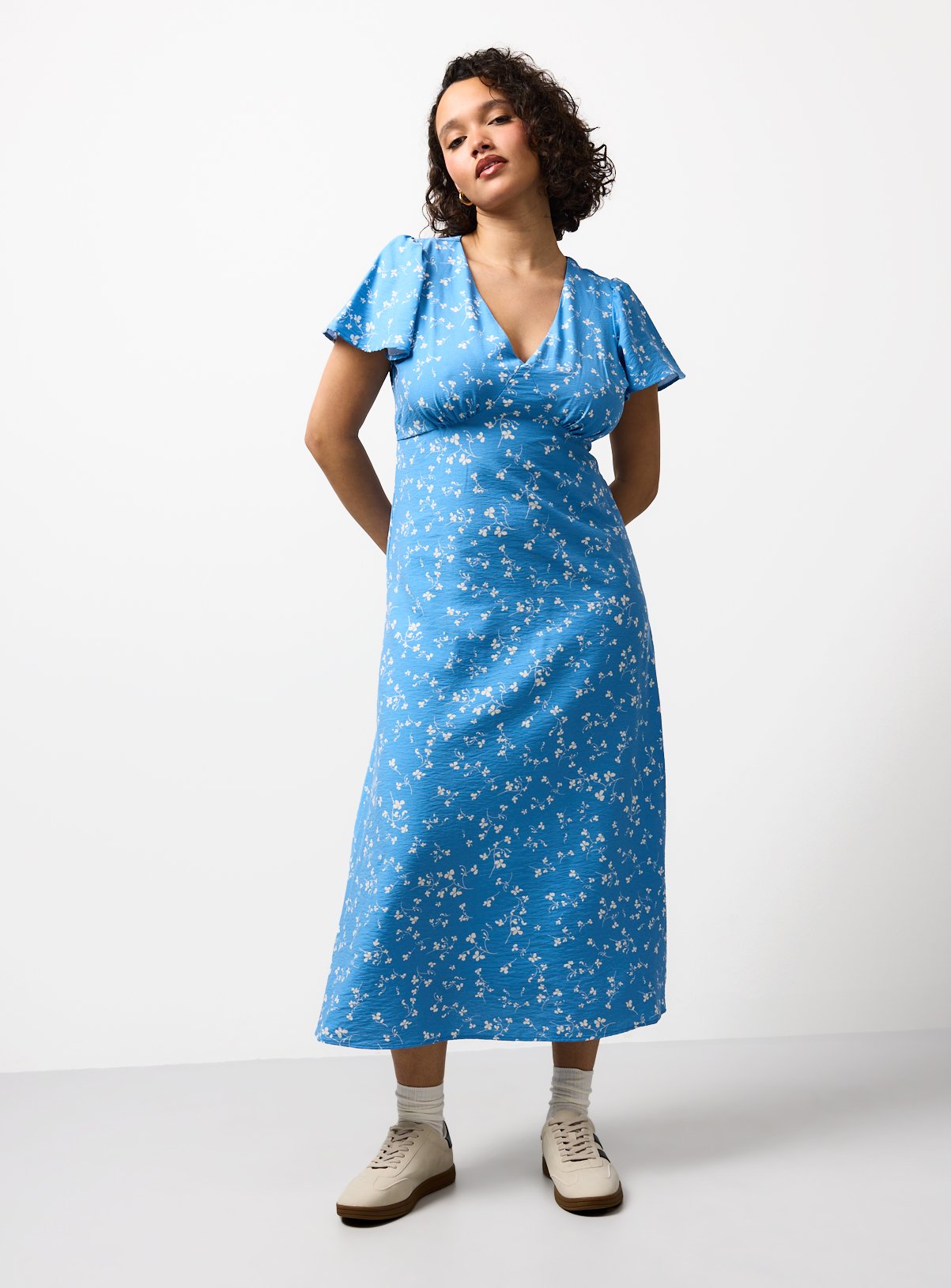 Floral Print Midaxi Tea Dress