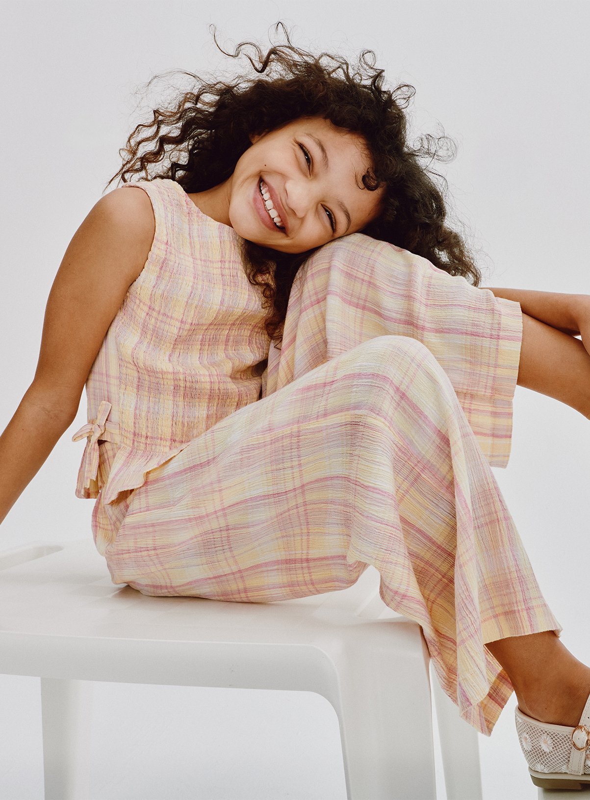 Shirred Check Co-ord Set 13 years