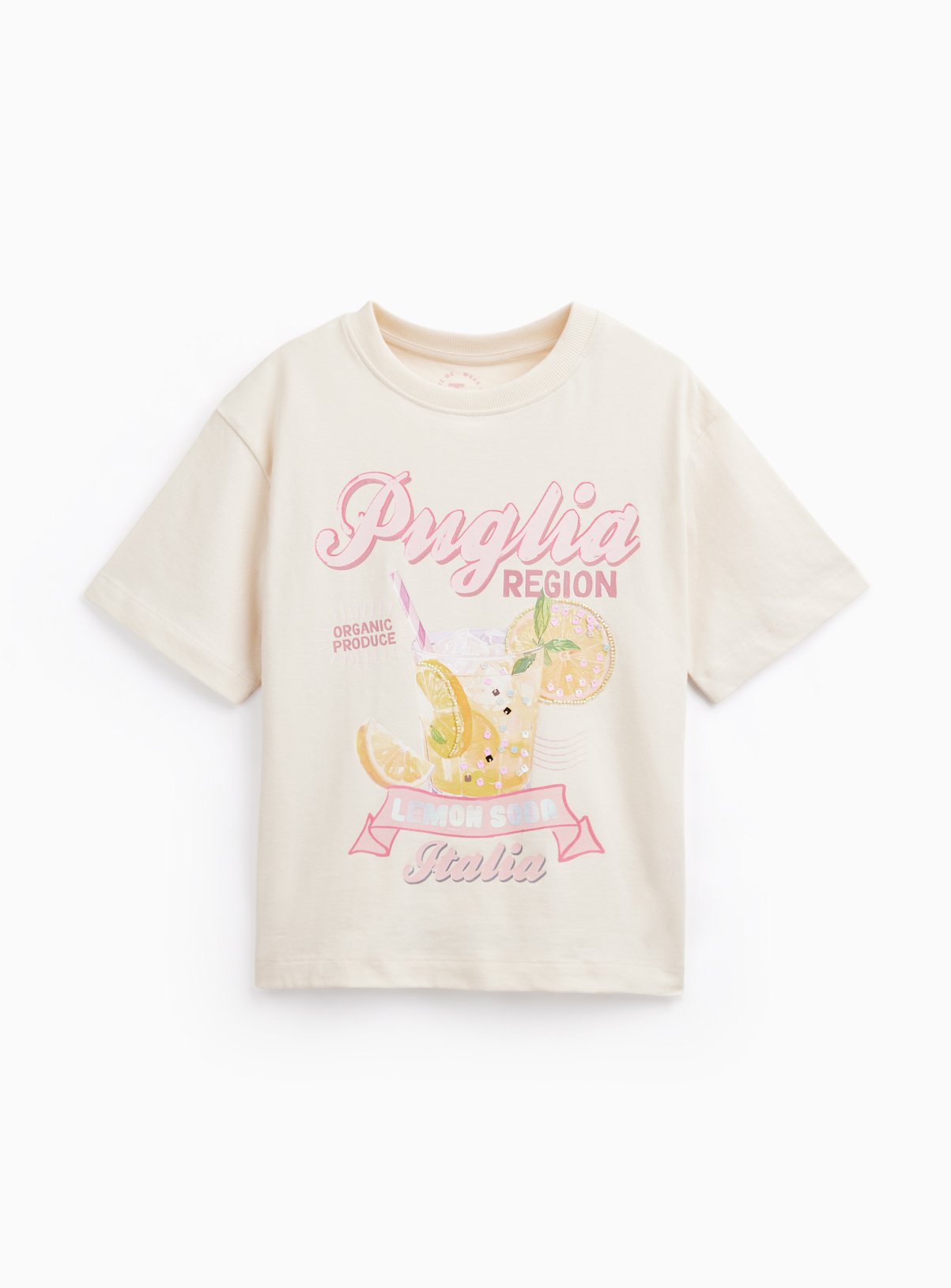 White Lemon Graphic T-Shirt 8 years