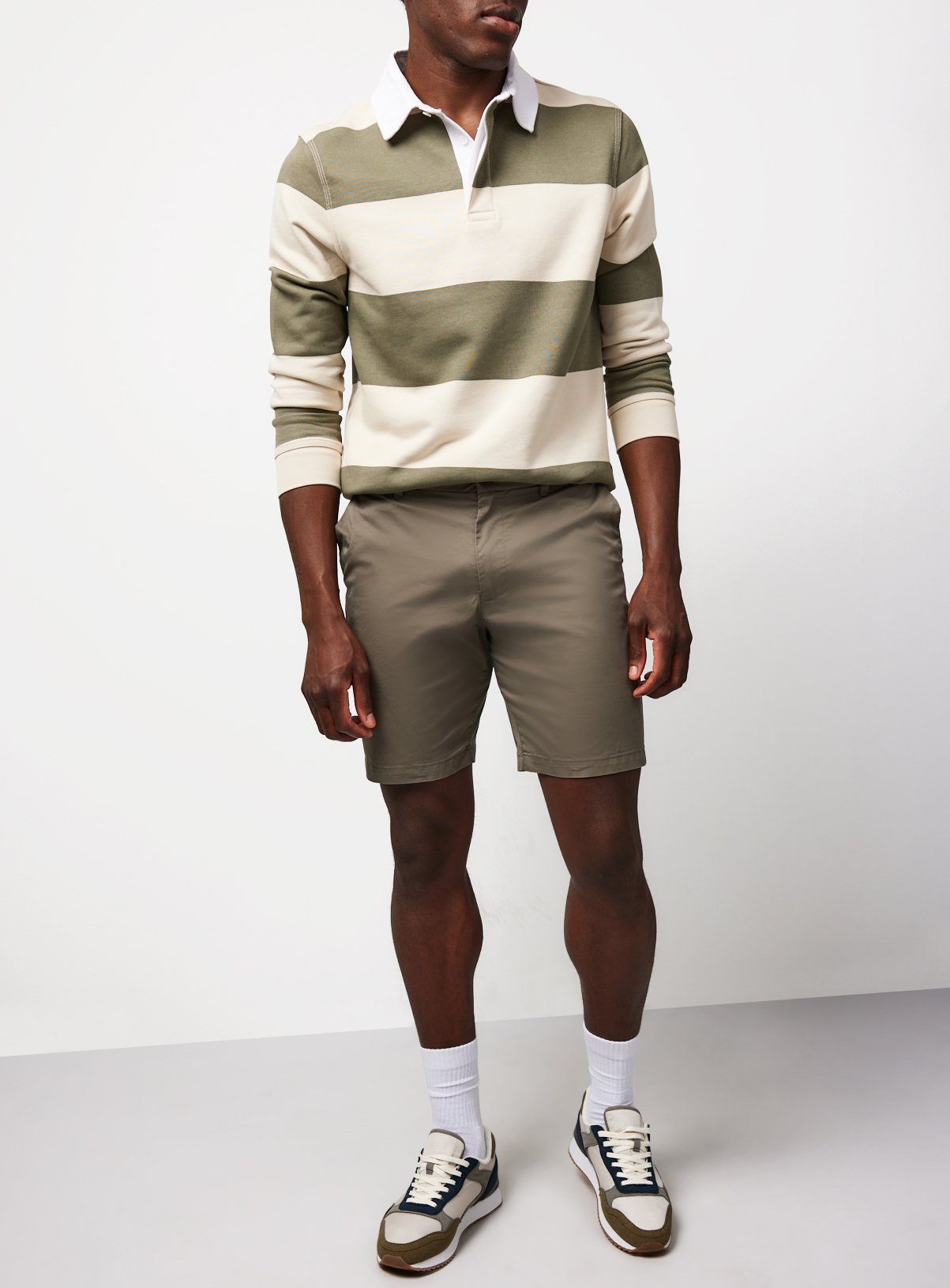 Khaki Lightweight Chino Shorts 34