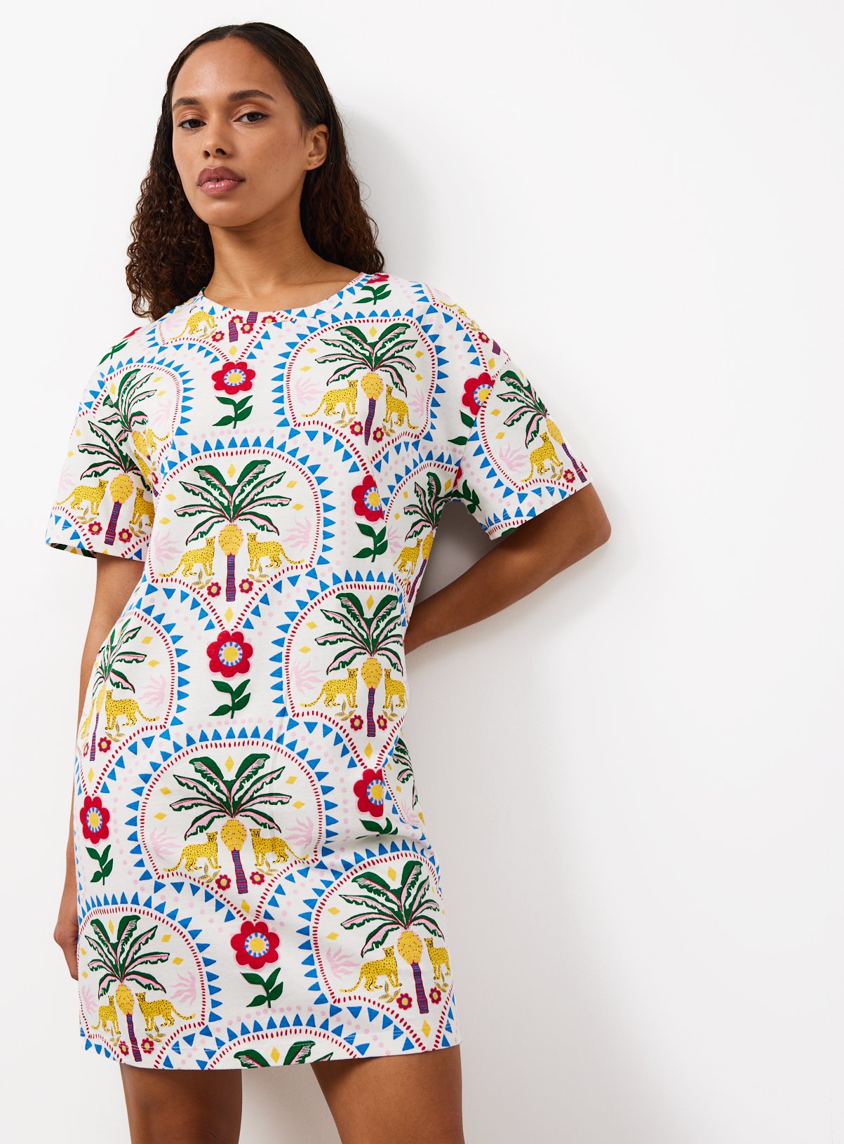 Palm Tree Print Sleep Tee
