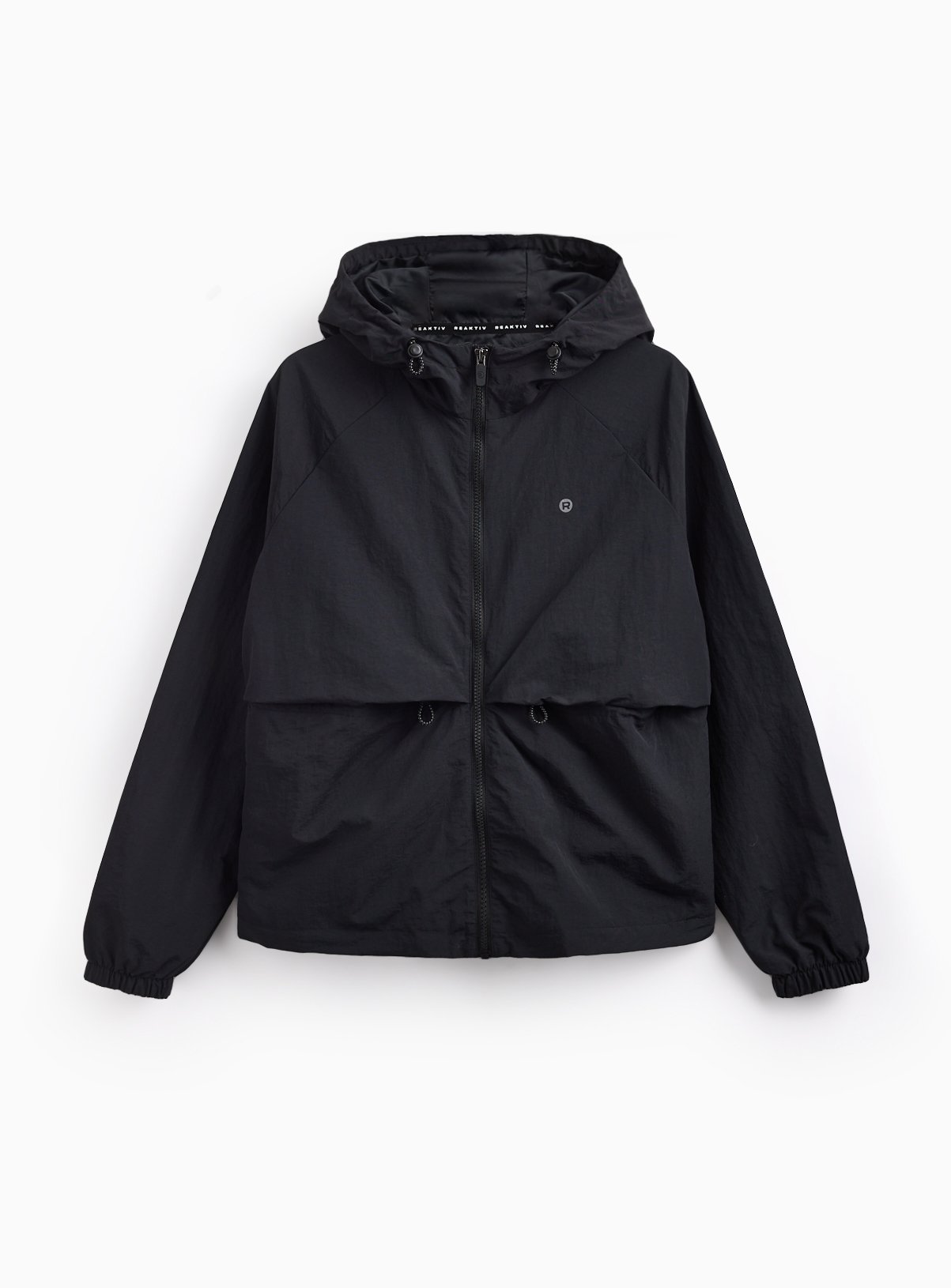 REAKTIV Black Training Hooded Jacket 