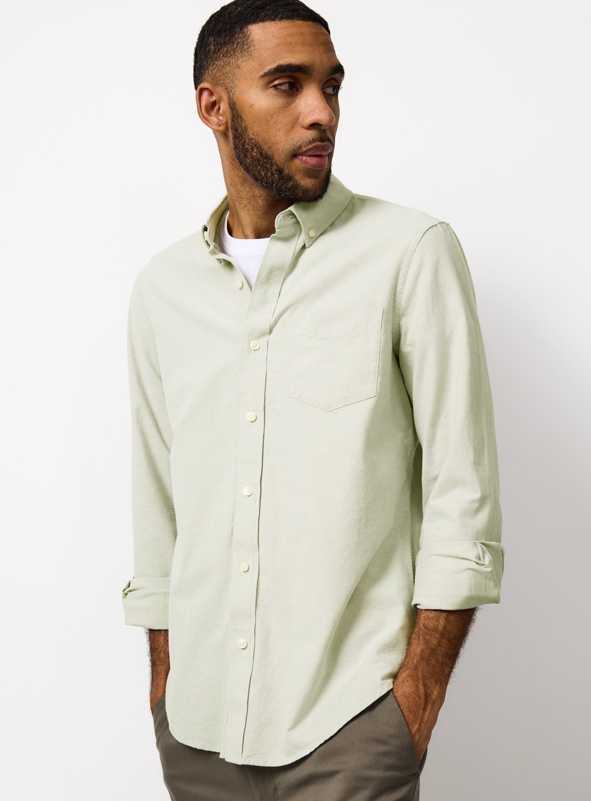 Light Green Oxford Shirt XXXL