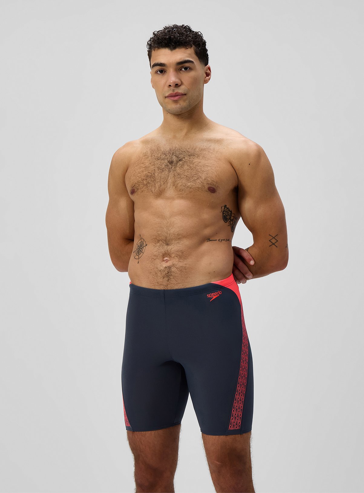 SPEEDO Mens Hyperboom Splice Jammer Swim Shorts 