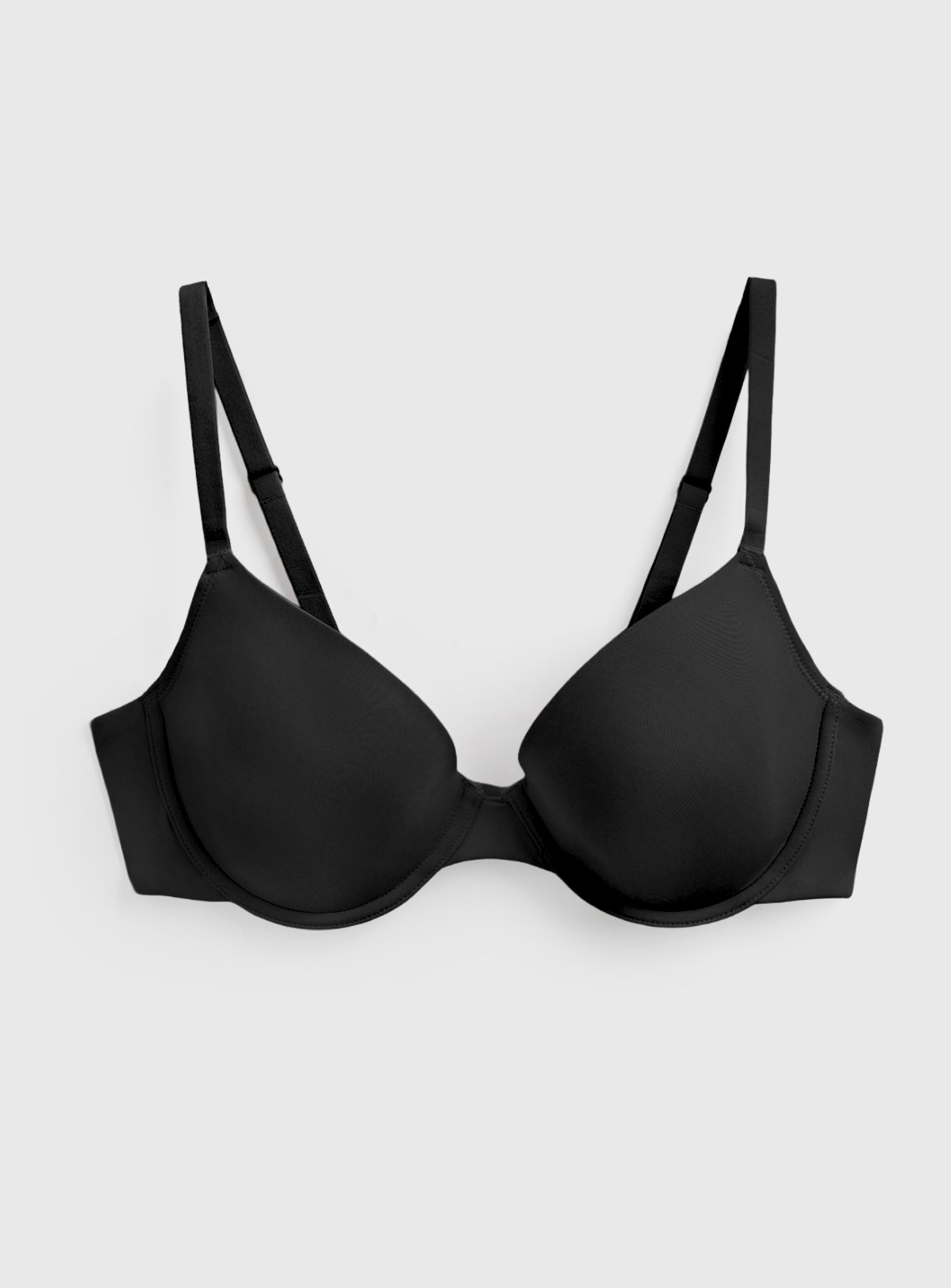 Black Padded Underwired T-Shirt Bra 
