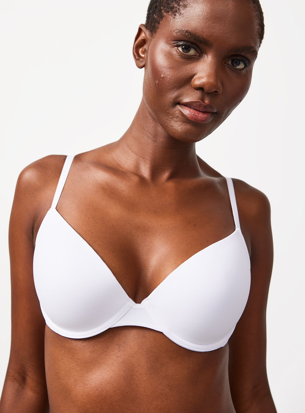 White Padded Underwired T-Shirt Bra 38DD