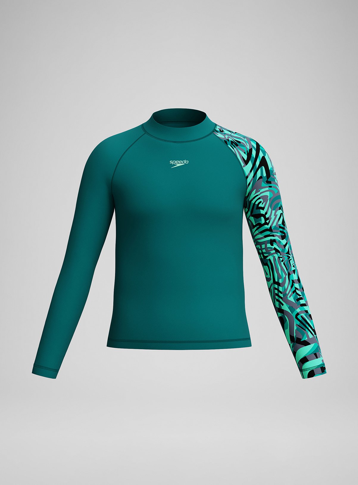 SPEEDO Boys Digital Long Sleeve Rash Top 