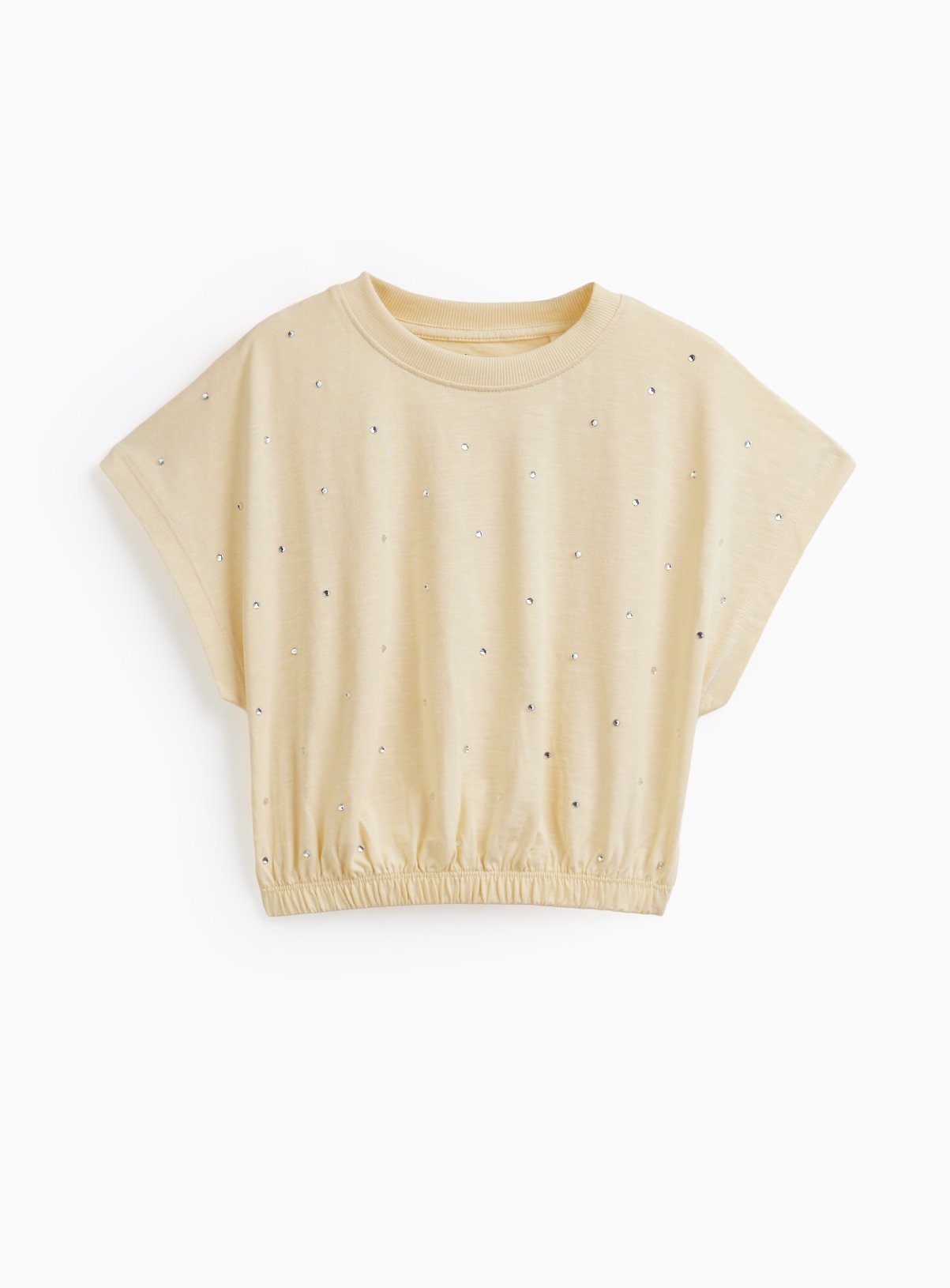 Studded Tie Hem T-Shirt