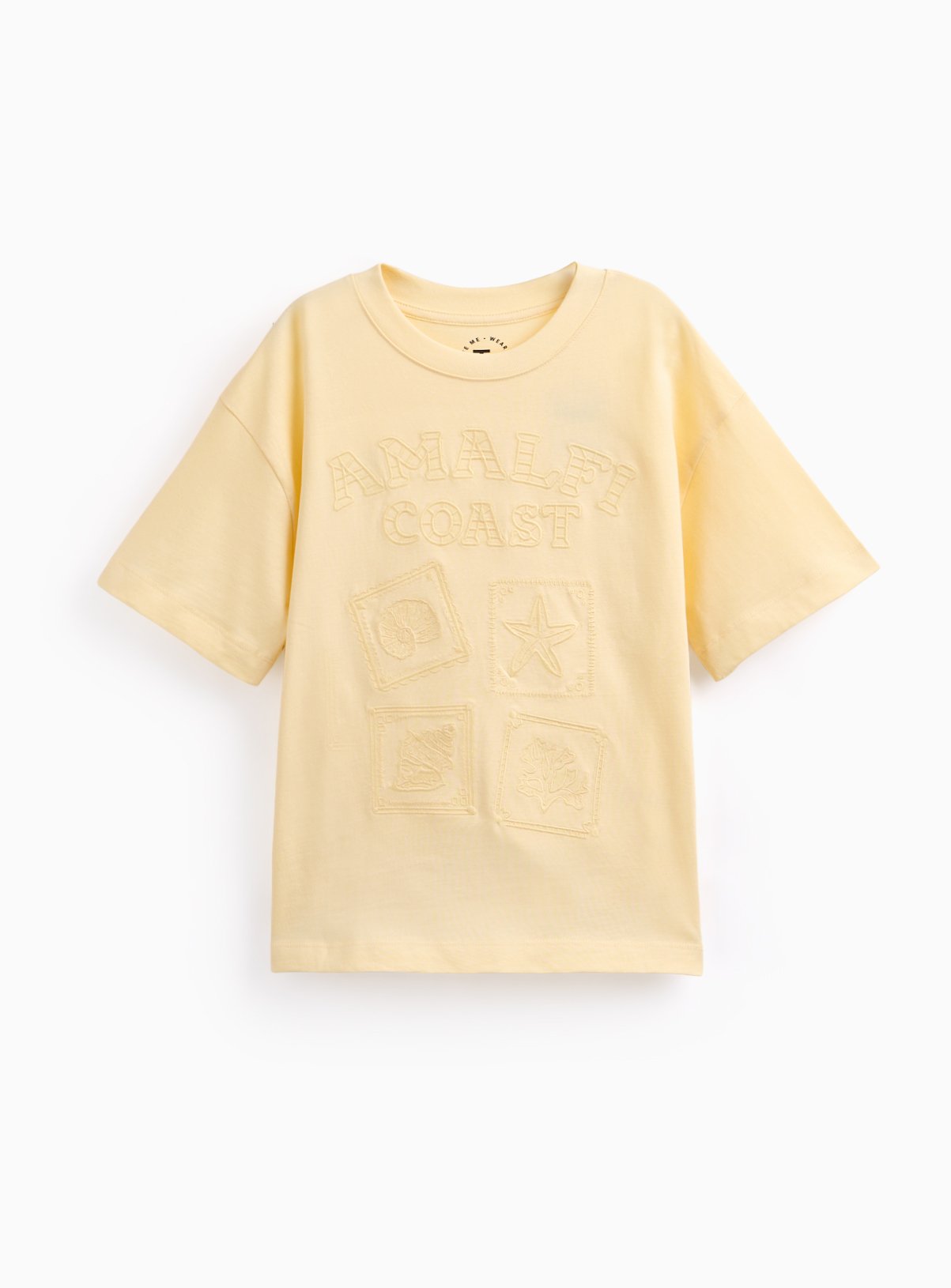 Yellow Amalfi Coast Graphic T-Shirt 