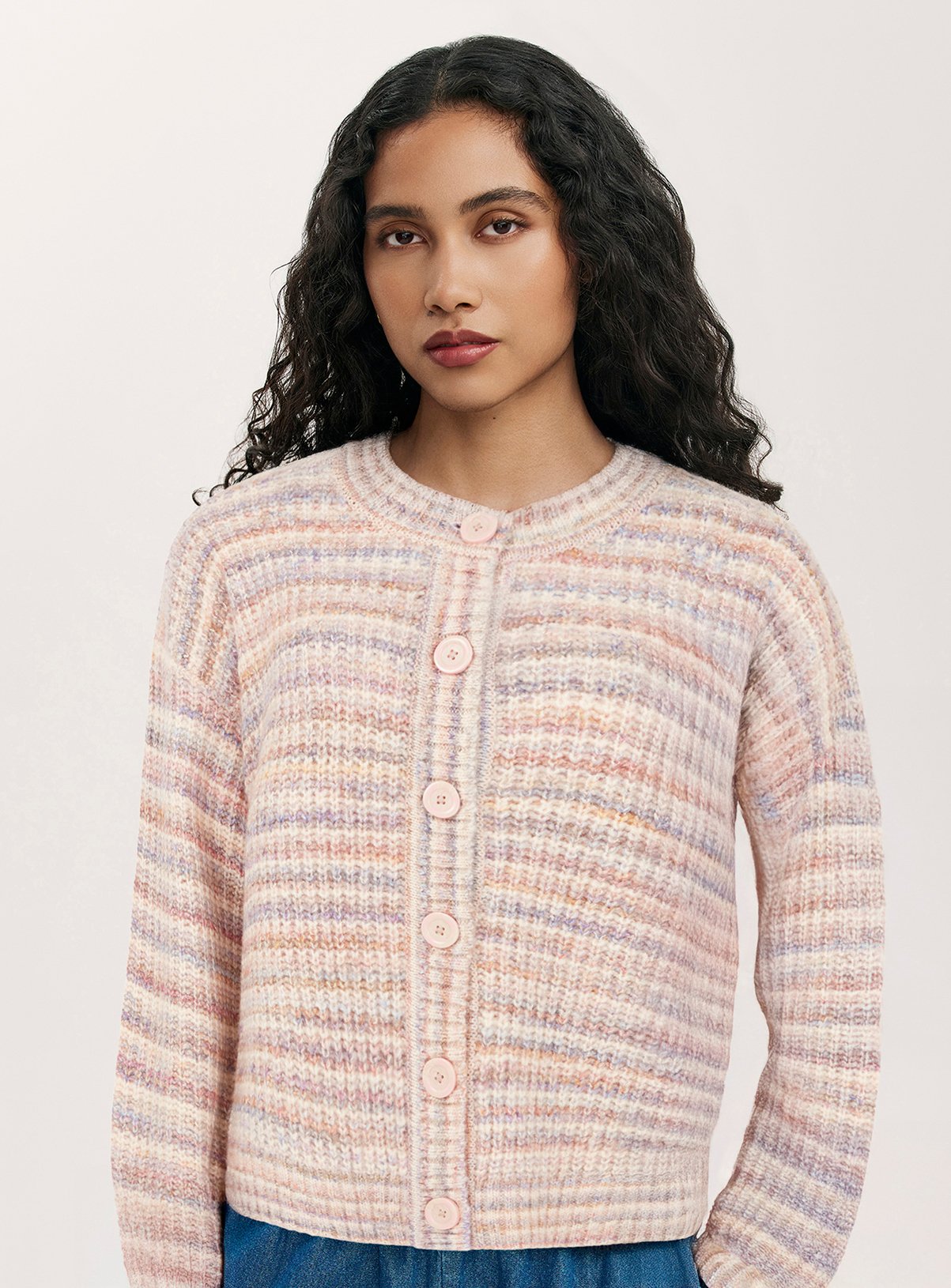 FINERY Whitney Cardigan Pink 